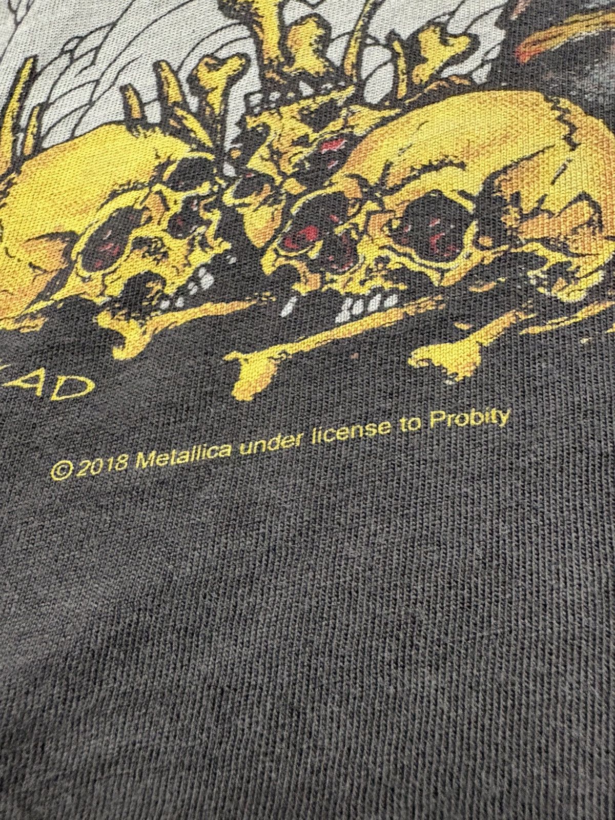 Band Tees Metallica Push Head Unforgiven Graphic Tee 2018 Distressed Size US XL / EU 56 / 4 - 16 Thumbnail