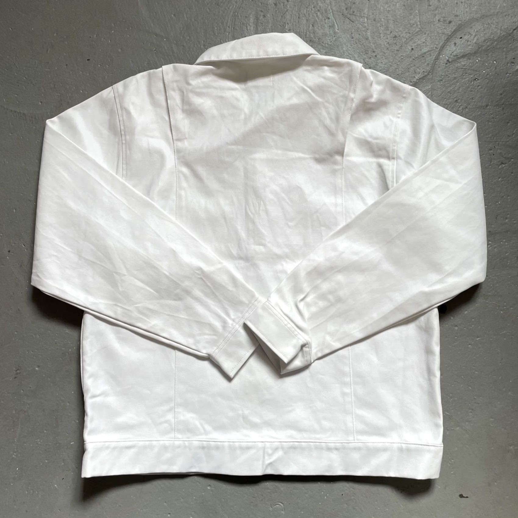 Honor the Gift Honor The Gift Waxed Trucker Jacket Chore Workwear L NWT White Cotton Size L Men Jacket Size US L / EU 52-54 / 3 - 7 Thumbnail