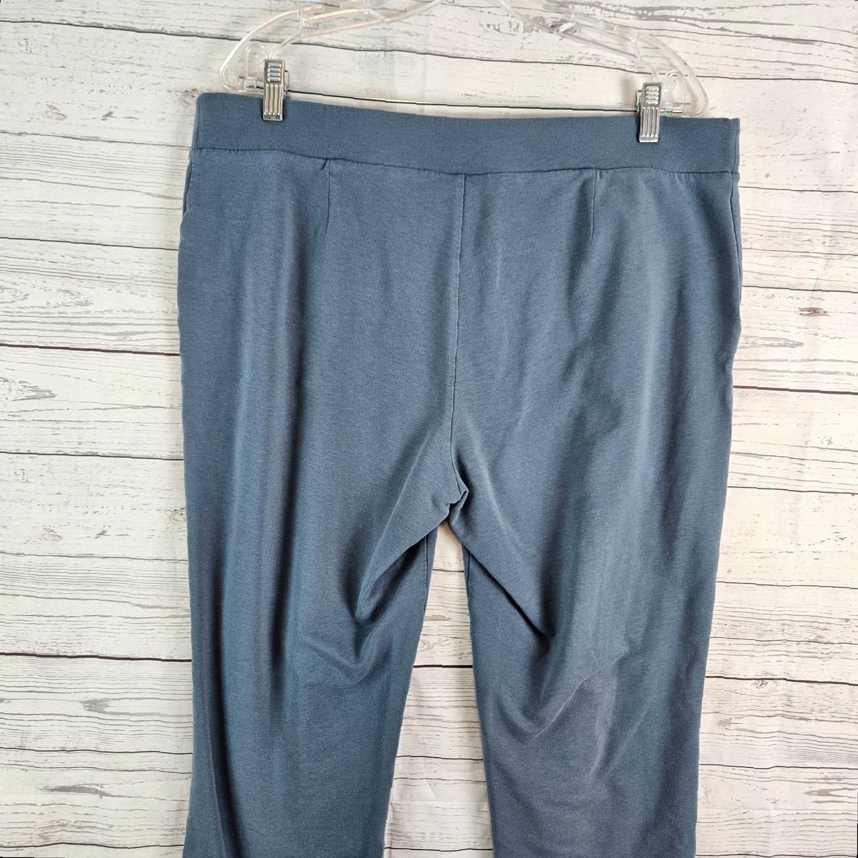 J. Jill Pure Jill Womens Slim Leg Cropped Pants Sz Large Blue Pull On High Rise Size 36" / US 14 / IT 50 - 4 Thumbnail