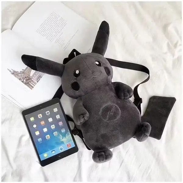 Japanese Brand Black Pikachu backpacks Size ONE SIZE - 3 Thumbnail