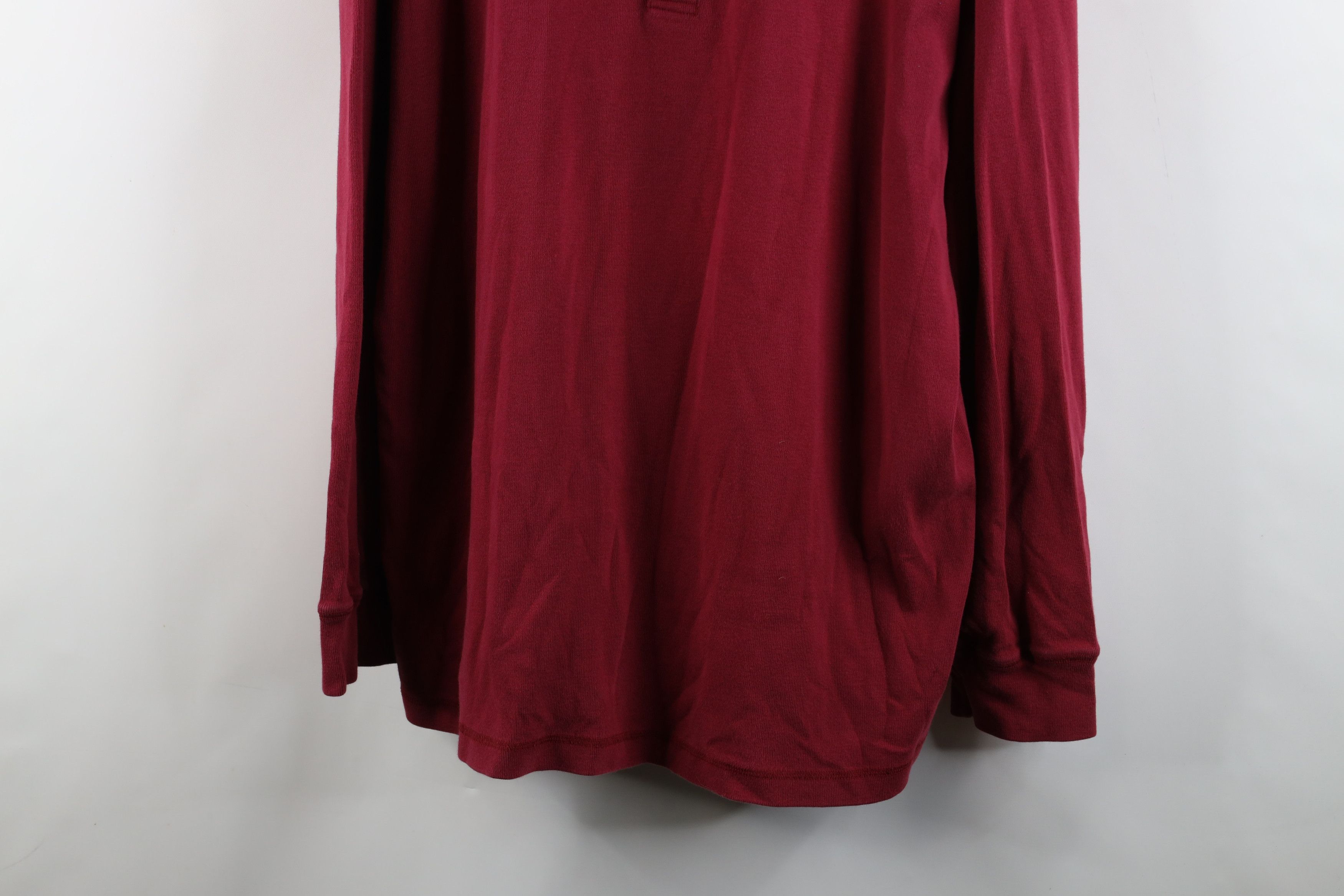 J.Crew × Vintage Vintage 90s J Crew Ribbed Knit Long Sleeve Henley T-Shirt Size US XL / EU 56 / 4 - 3 Thumbnail