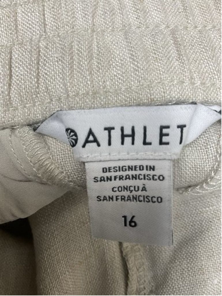 Athleta NWOT Athleta Linen Pockets Tapered Ankle Pants Women Size 16 Size 38" / US 16 / IT 52 - 2 Thumbnail
