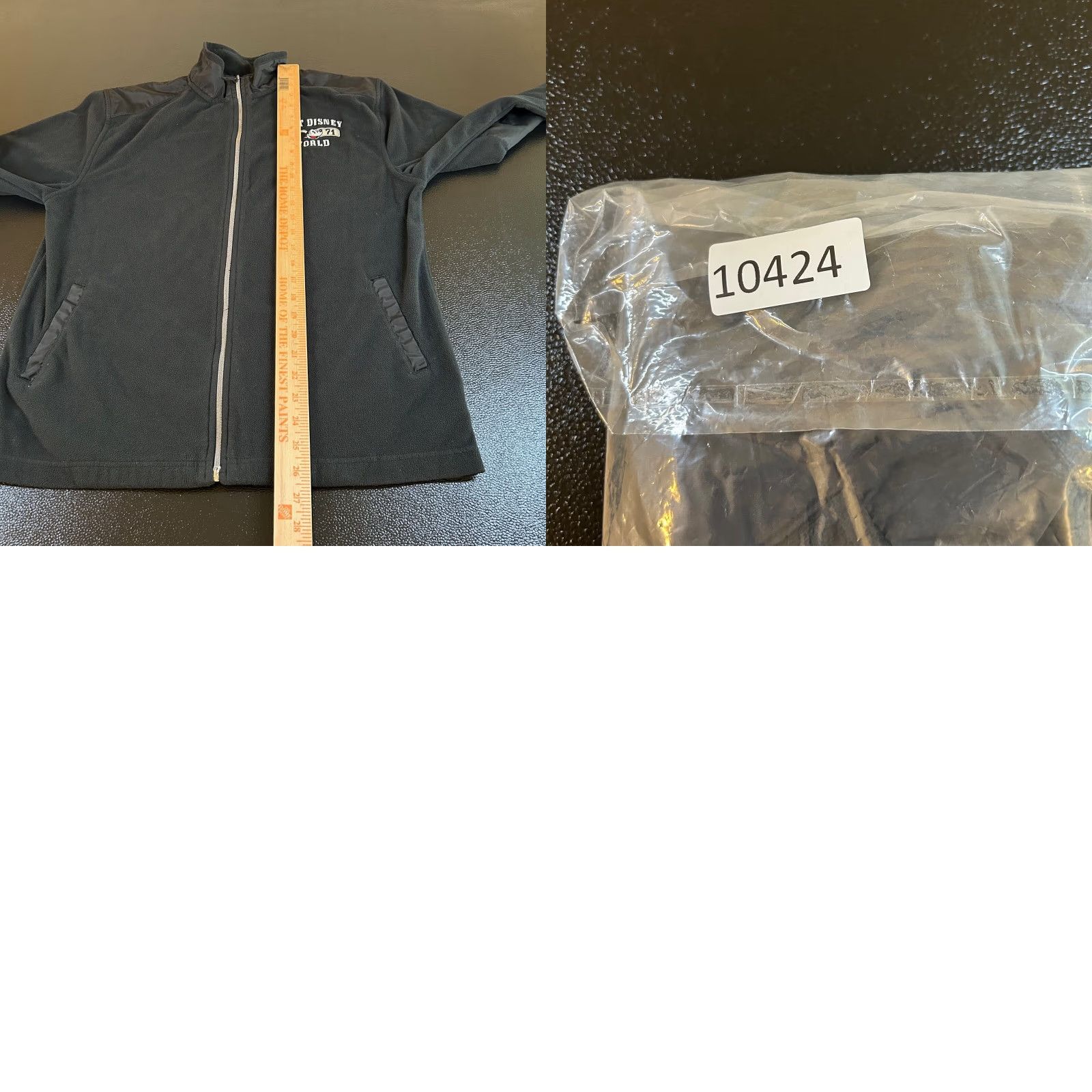 Disney Disney Parks Authentic Fleece Jacket Full Zip Mickey Mouse Black Mens S Size US S / EU 44-46 / 1 - 8 Thumbnail