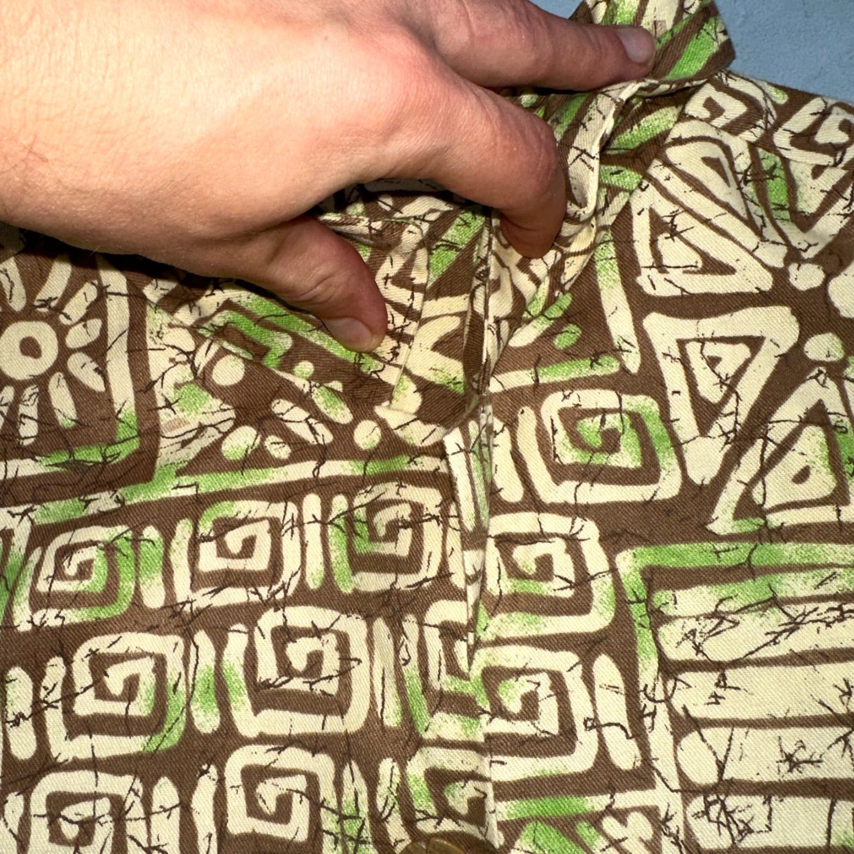 Vintage VINTAGE 1950s Cotton Hawaiian Shirt Rockabilly Green Short Sleeve Button-Down Men M Adult Green Rockabilly 1950s Shirt Mens Size US M / EU 48-50 / 2 - 6 Thumbnail