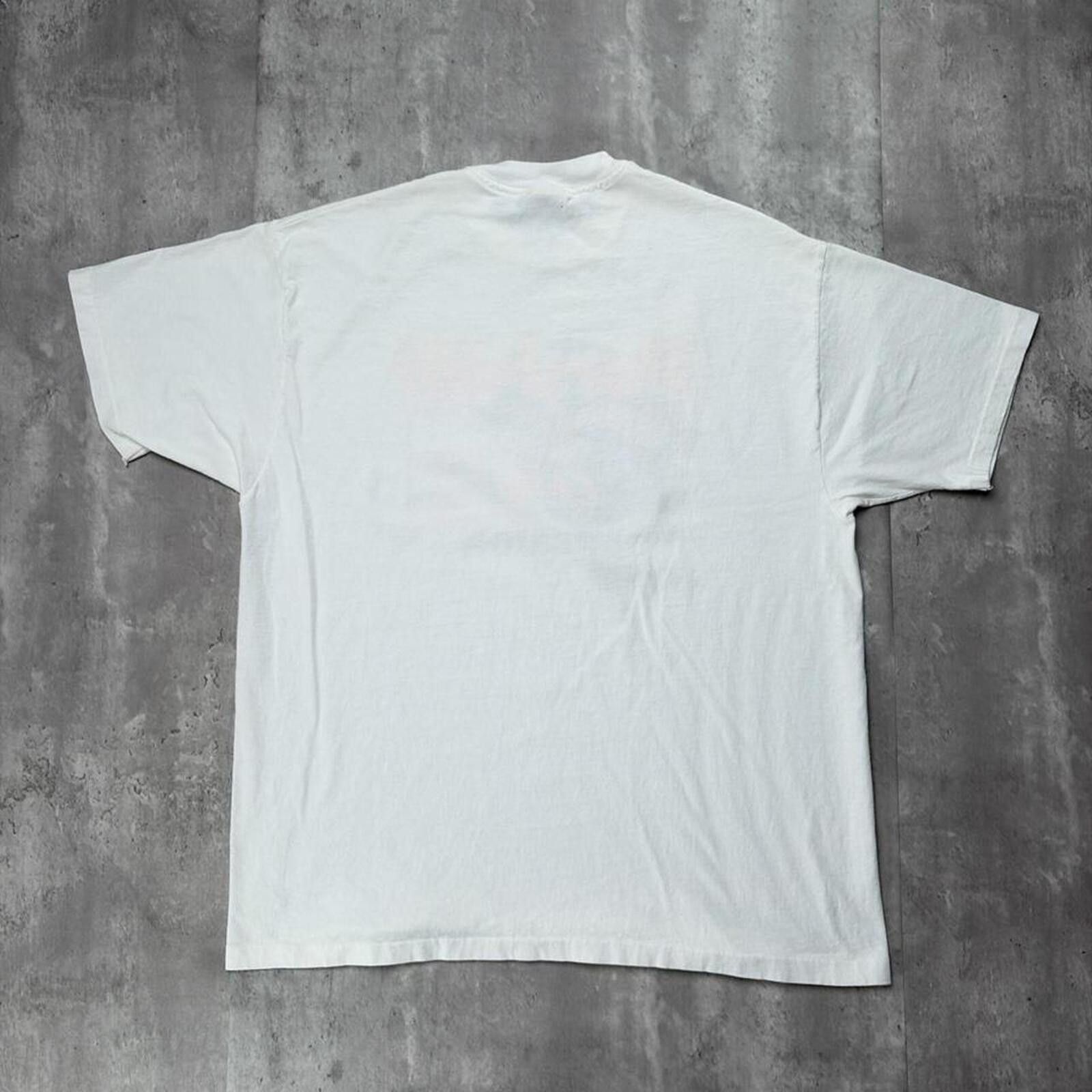 Hanes Vintage White Hard Rock Cafe NFL Panthers Football T-Shirt Size US XL / EU 56 / 4 - 8 Thumbnail