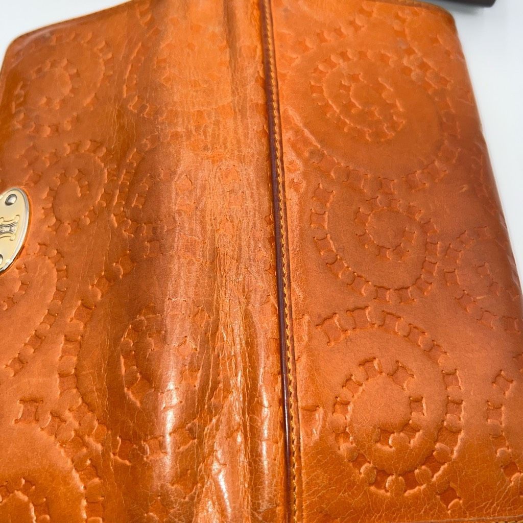 Celine CELINE RARE Embossed Macadam Long Leather Wallet with full inclusion Size ONE SIZE - 11 Thumbnail