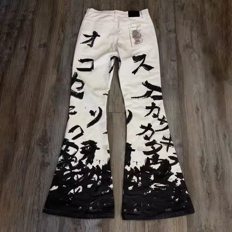 Other Y2K Katakana Harajuku Jeans Size US 36 / EU 52 - 3 Thumbnail