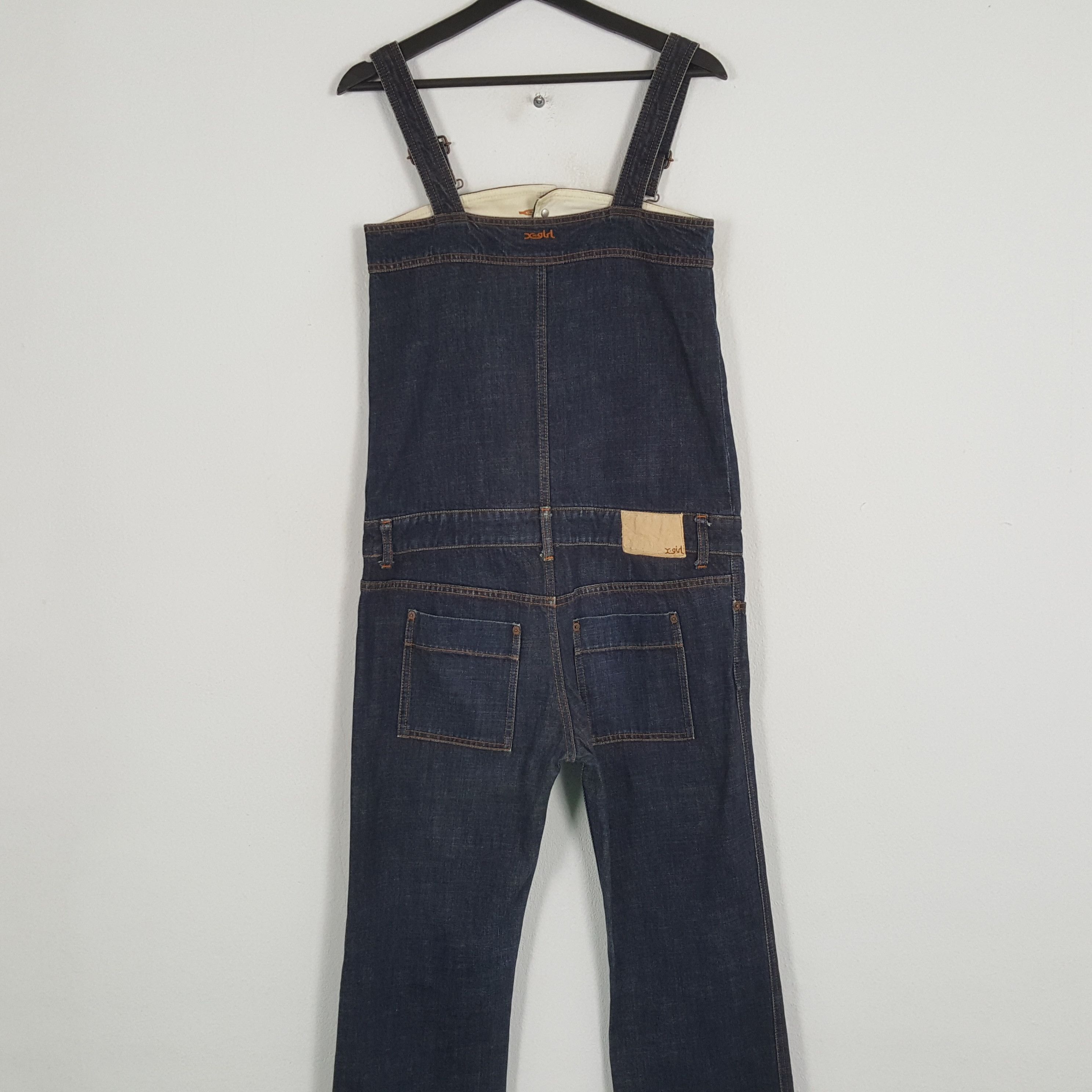 Vintage X-GIRL Japanese Streetwear Fashion Style Overall Jeans Size 36" / US 14 / IT 50 - 5 Thumbnail