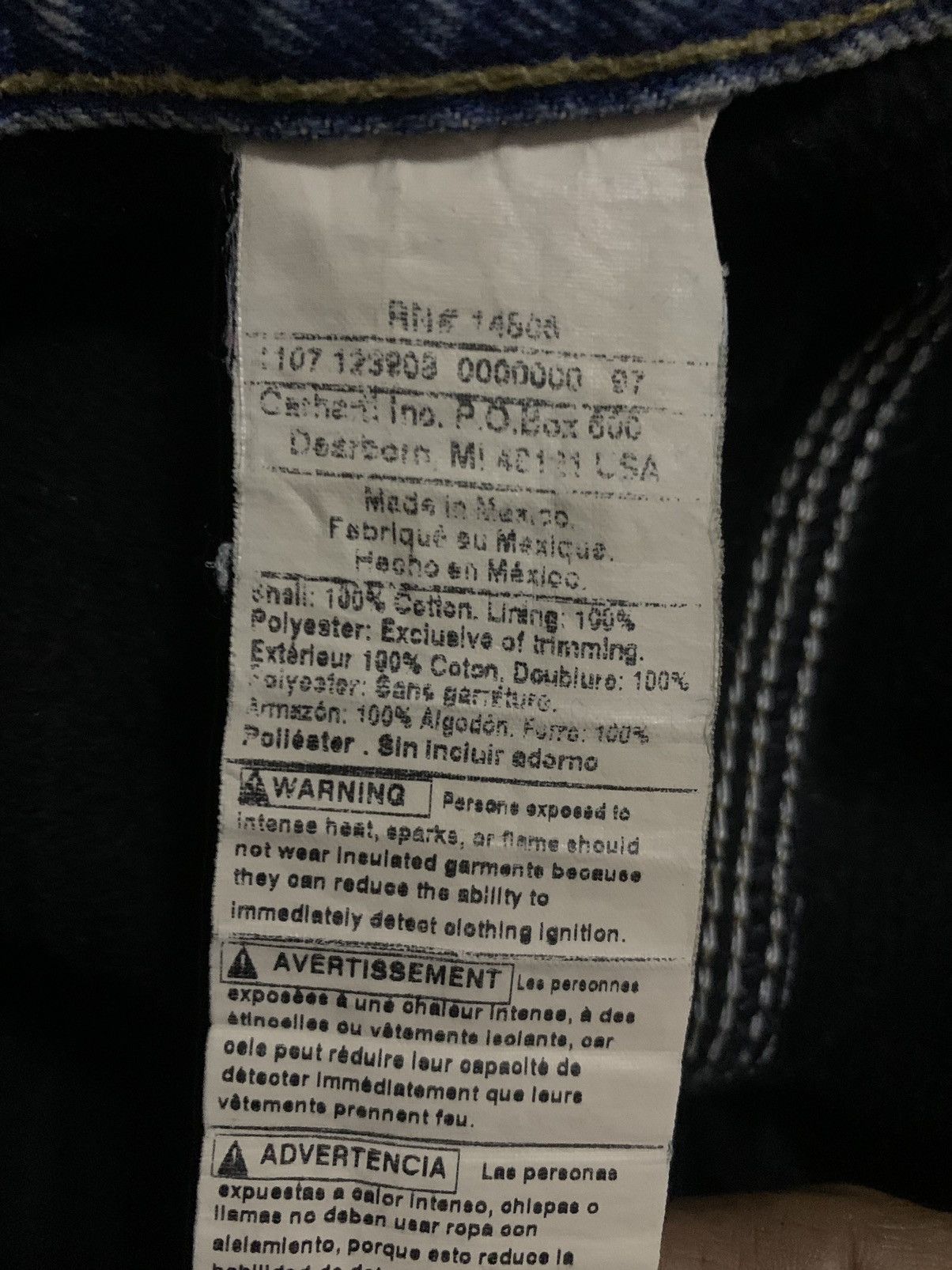 Carhartt Carhartt Carpenter Denim Size US 33 - 11 Thumbnail