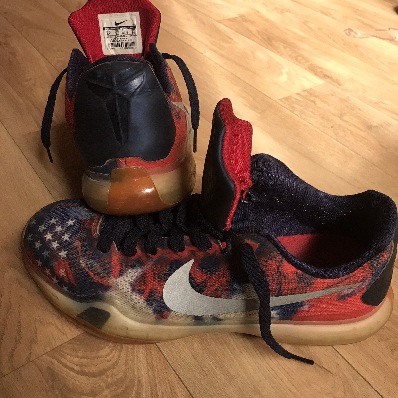 Nike Nike Kobe Bryant 10 X Sneakers Shoes Independence Day USA Size US 8.5 / IT 38.5 - 2 Thumbnail