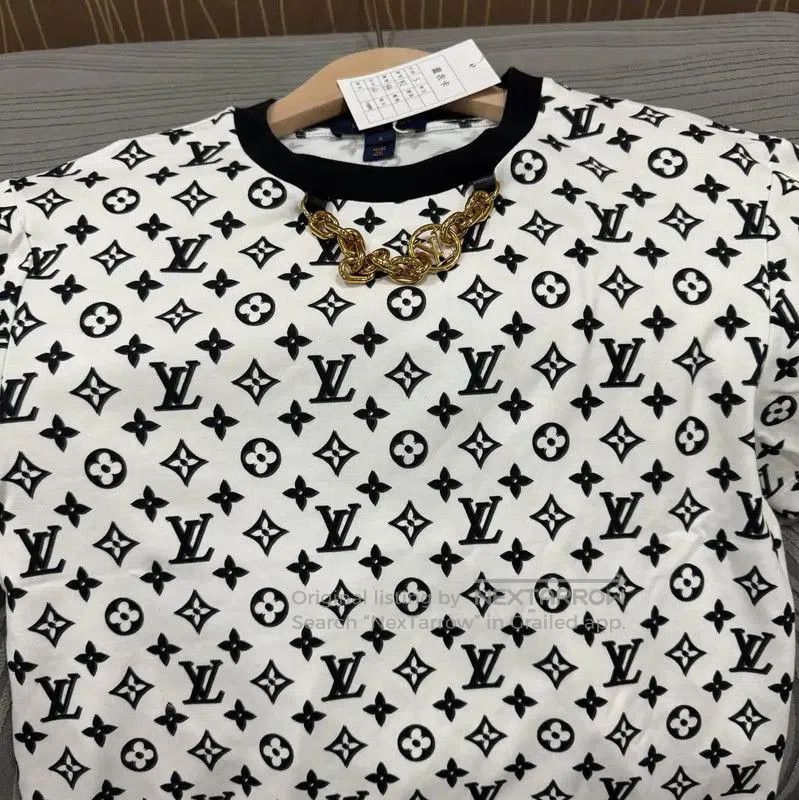 Louis Vuitton Louis Vuitton Women's White Cotton T. Size S / US 4 / IT 40 - 4 Thumbnail