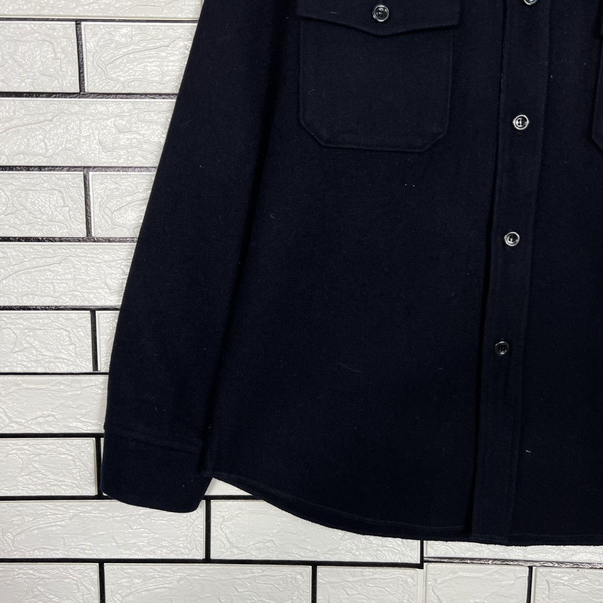 Japanese Brand CORISCO Double Pocket Wool Flannel Jacket #4125-C187 Size US L / EU 52-54 / 3 - 5 Thumbnail