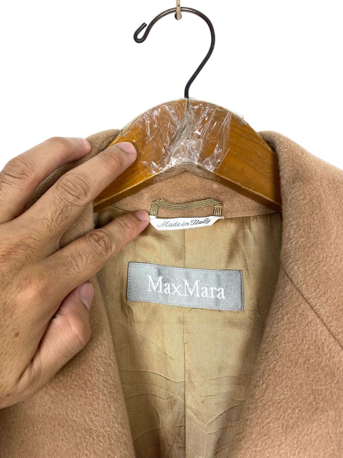 Max Mara Rare‼️ Max Mara Virgin Wool Double Collar Coat Made in Italy Size L / US 10 / IT 46 - 4 Thumbnail