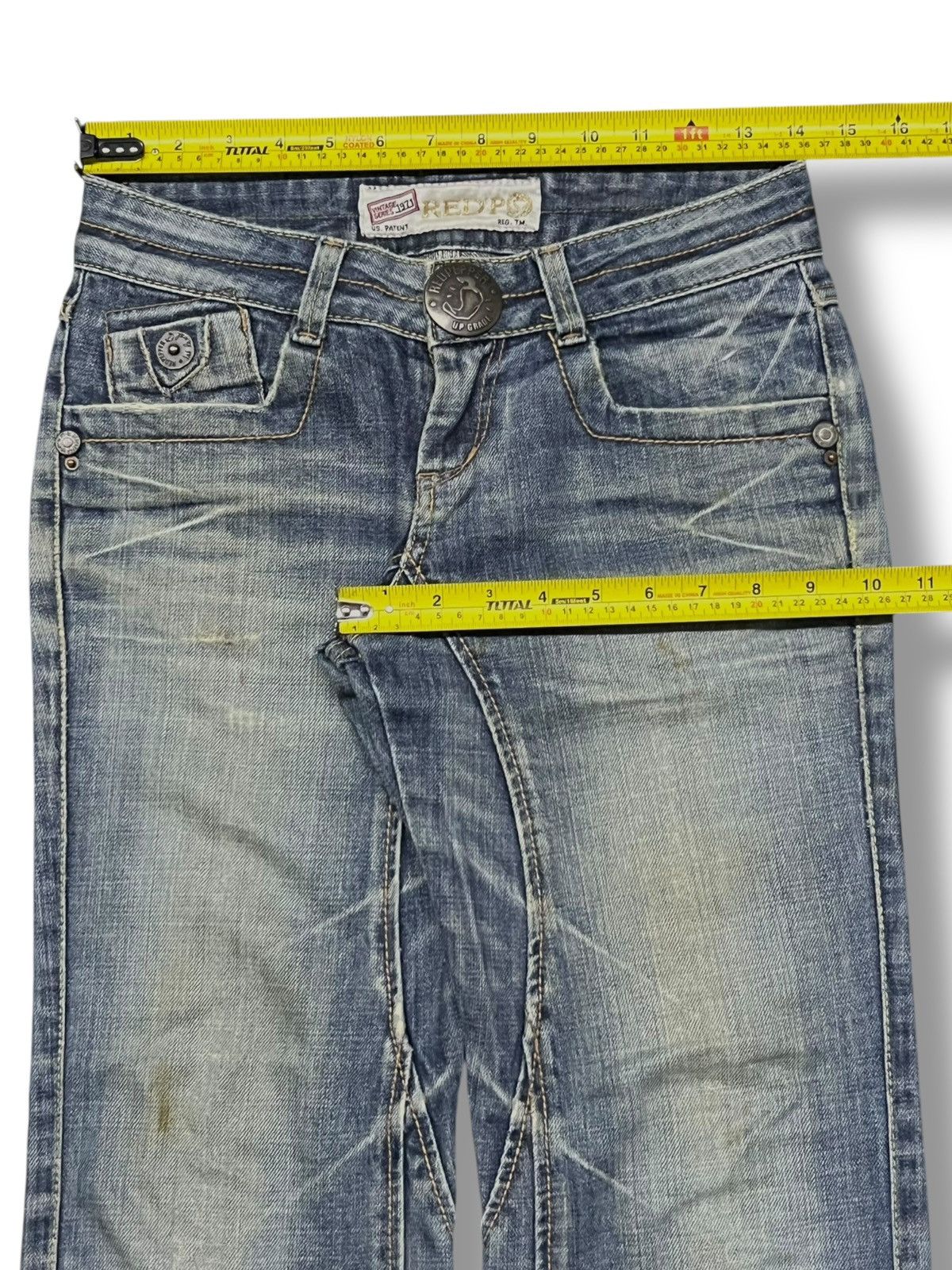 Japanese Brand Bootcut Vintage Red Pepper Up Grade - Faded,Distressed Denim Size US 28 / EU 44 - 14 Thumbnail