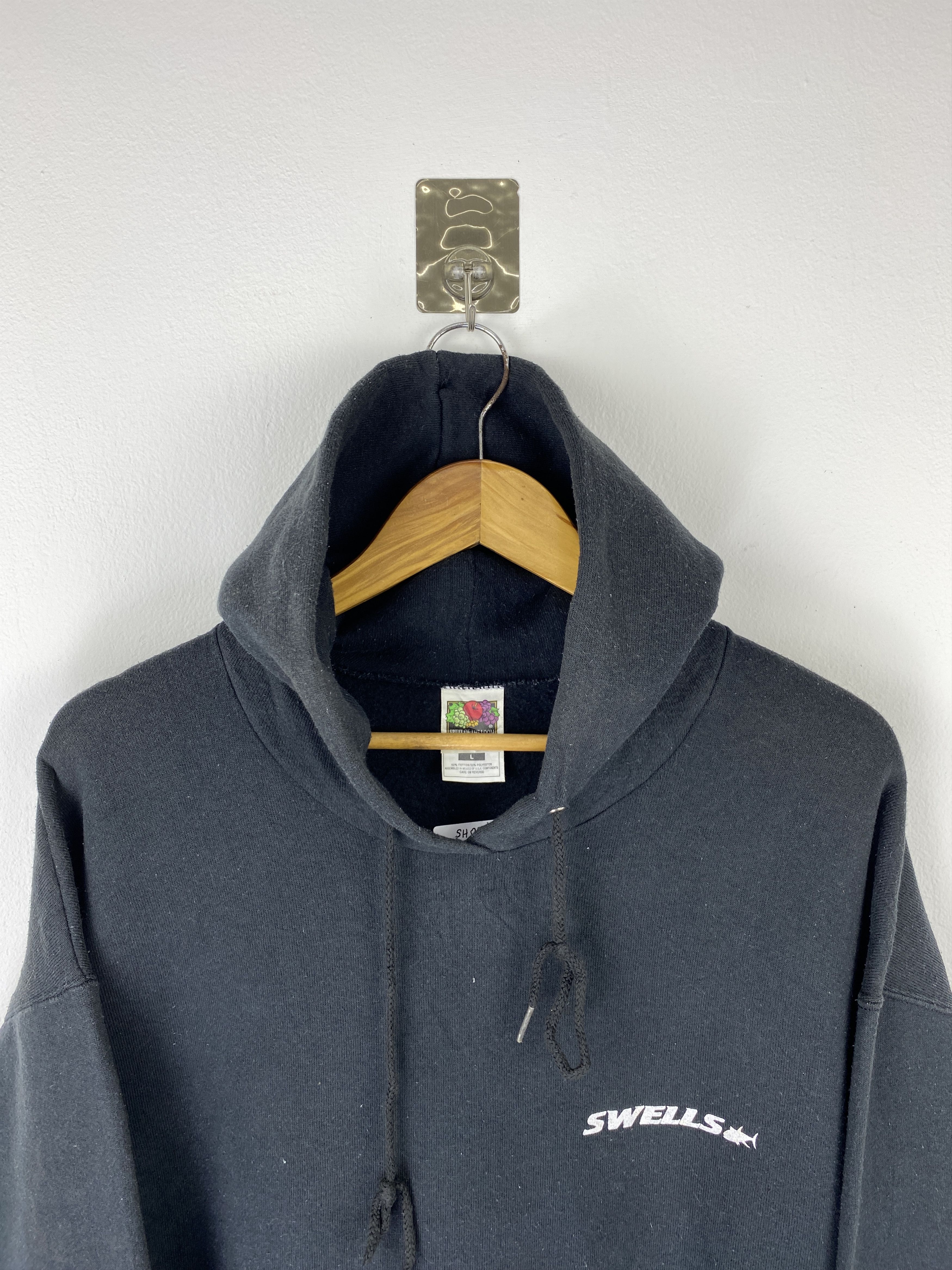 Fruit Of The Loom Vintage 90s Fruit Of The Loom Swells Hoodie SH0506 Size US L / EU 52-54 / 3 - 2 Thumbnail