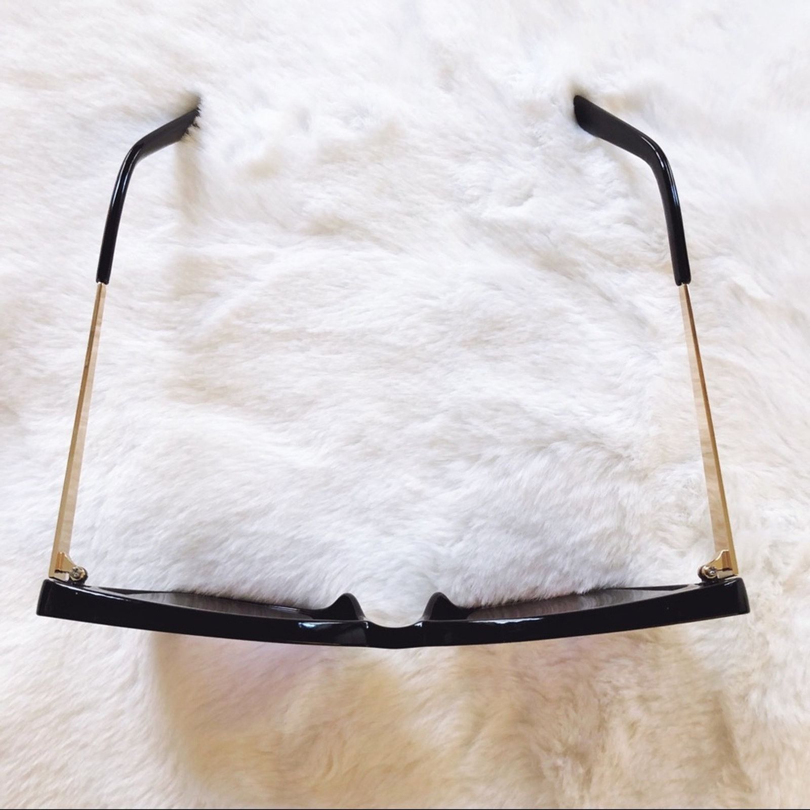 Other Hannah Black Oversized Cat Eye Sunglasses Size ONE SIZE - 8 Thumbnail