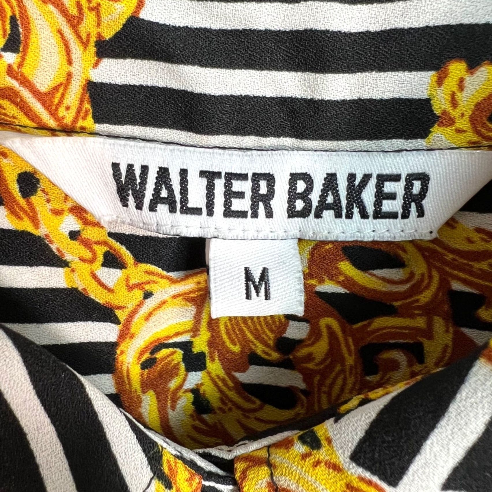 Vintage VINTAGE Walter Baker Striped & Chain Print Button-Up Shirt & Wide Leg Pants Set M / 10 Womens Outfit/Set Size M / US 6-8 / IT 42-44 - 4 Thumbnail