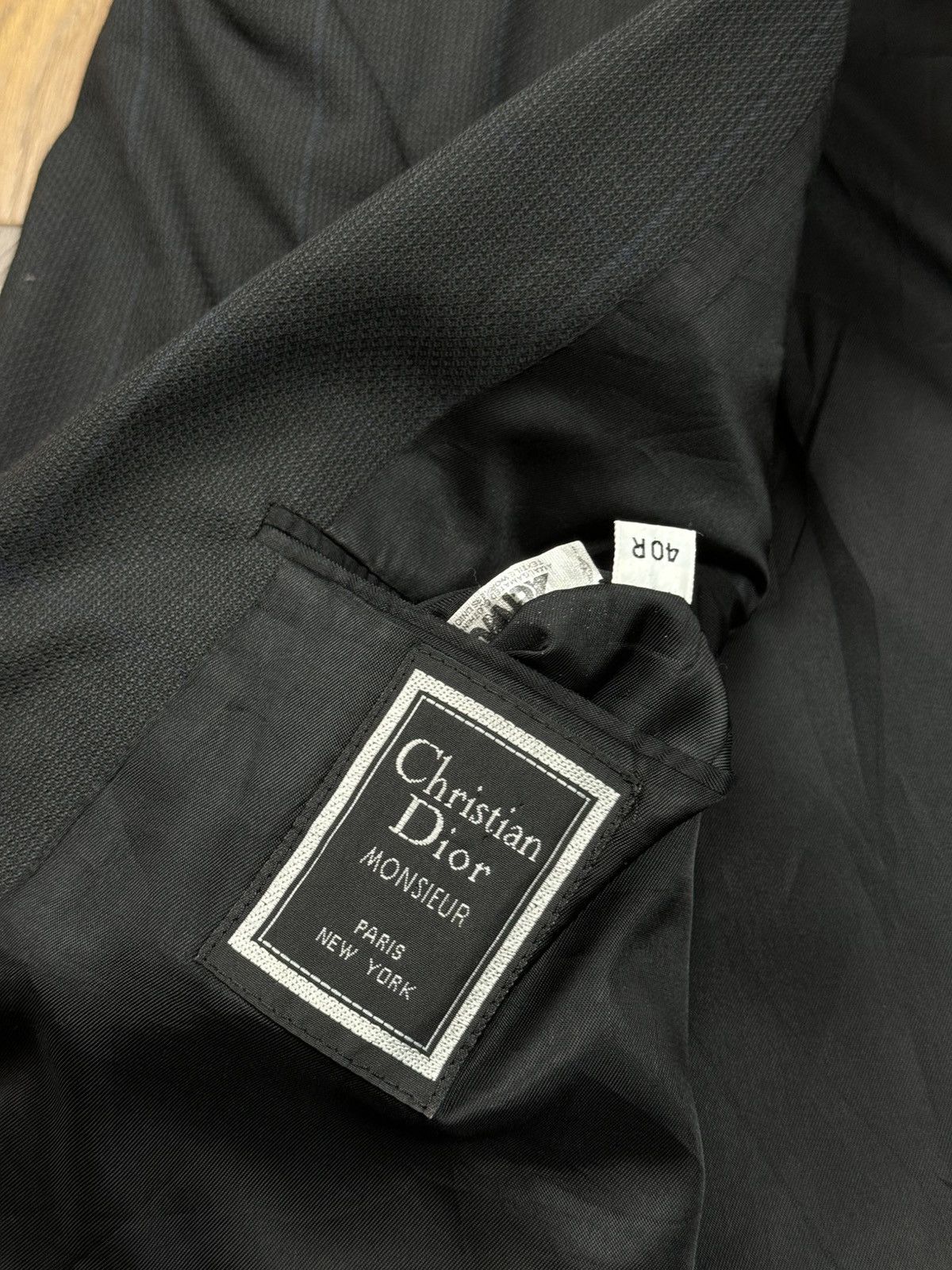 Christian Dior Monsieur Vintage wool blazer Christian Dior original luxury item Size 40R - 3 Thumbnail