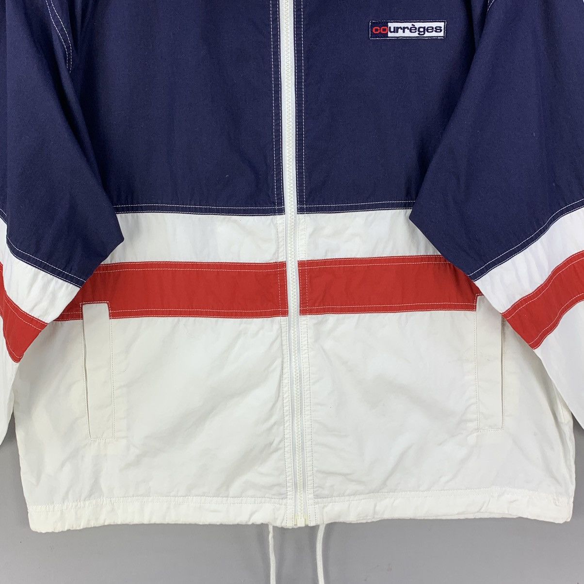 Courreges Vintage Courreges Paris USA Flag Colour Zipper Jacket Size US XL / EU 56 / 4 - 4 Thumbnail