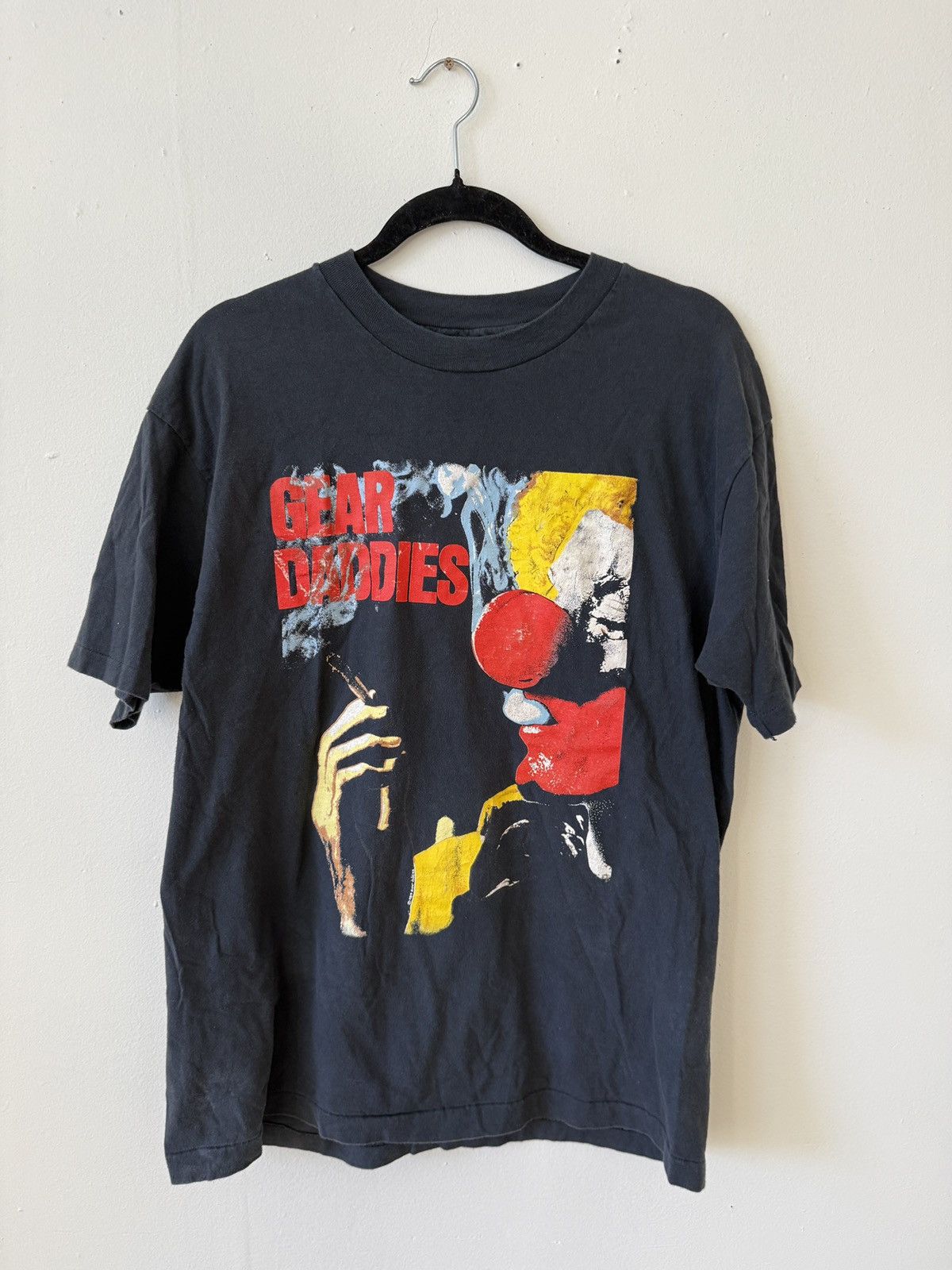 Vintage Vintage 1989 Gear Daddies Smoking Clown T-Shirt Size US XL / EU 56 / 4 - 1 Thumbnail