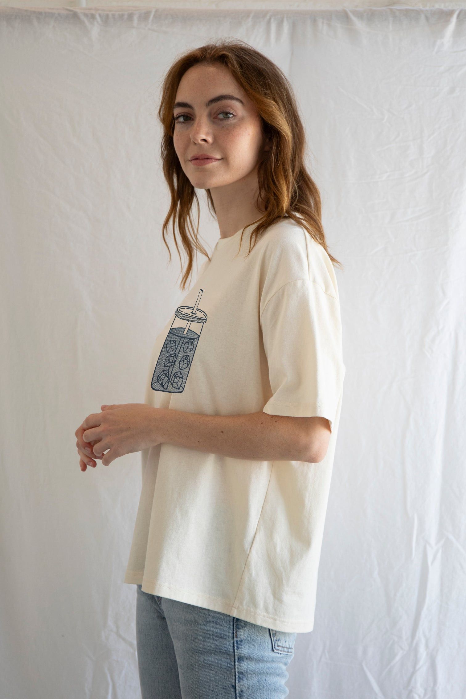 Designer × The Unbranded Brand Coffee T-Shirt, Iced Coffee Graphic Tee, Foodie Shirt Size US M / EU 48-50 / 2 - 2 Thumbnail