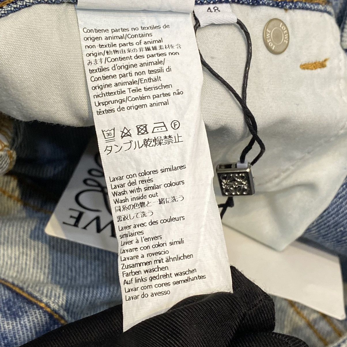 Loewe LOEWE Anagram Baggy Jeans In Denim Size 34" / US 12 / IT 48 - 12 Thumbnail