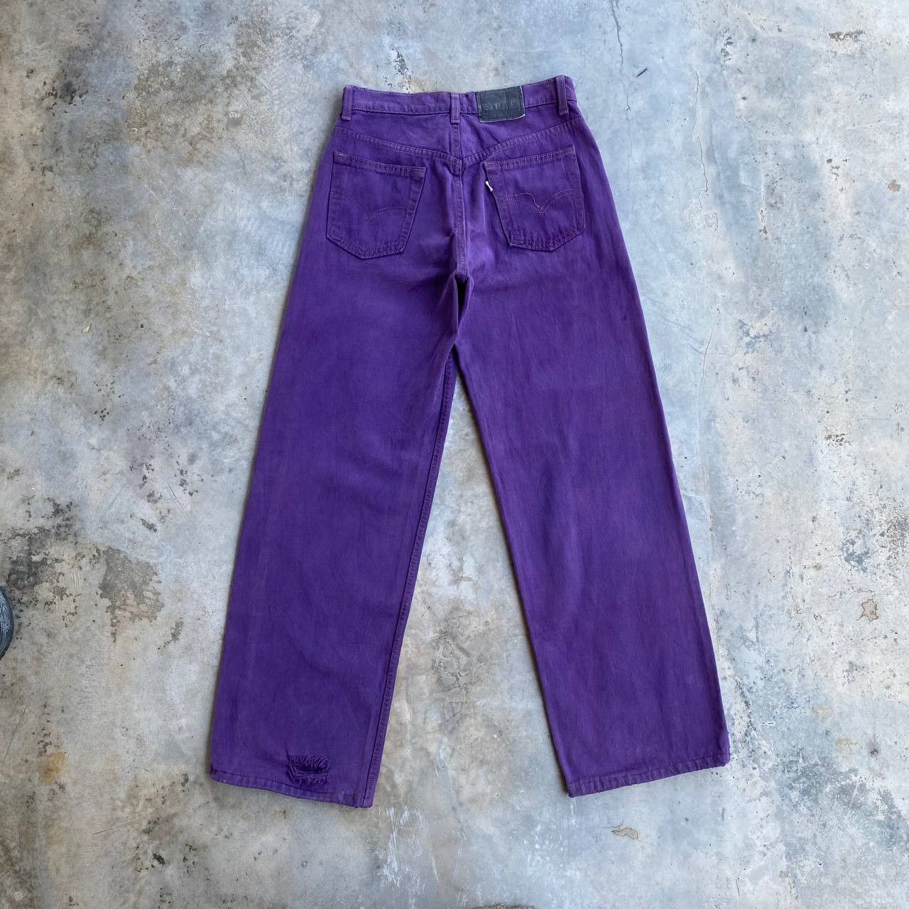 Levi's × Vintage BJ03-39 VINTAGE LEVIS SILVERTAB WIDE LEG W29X32 DISTRESSED Size US 29 - 18 Thumbnail