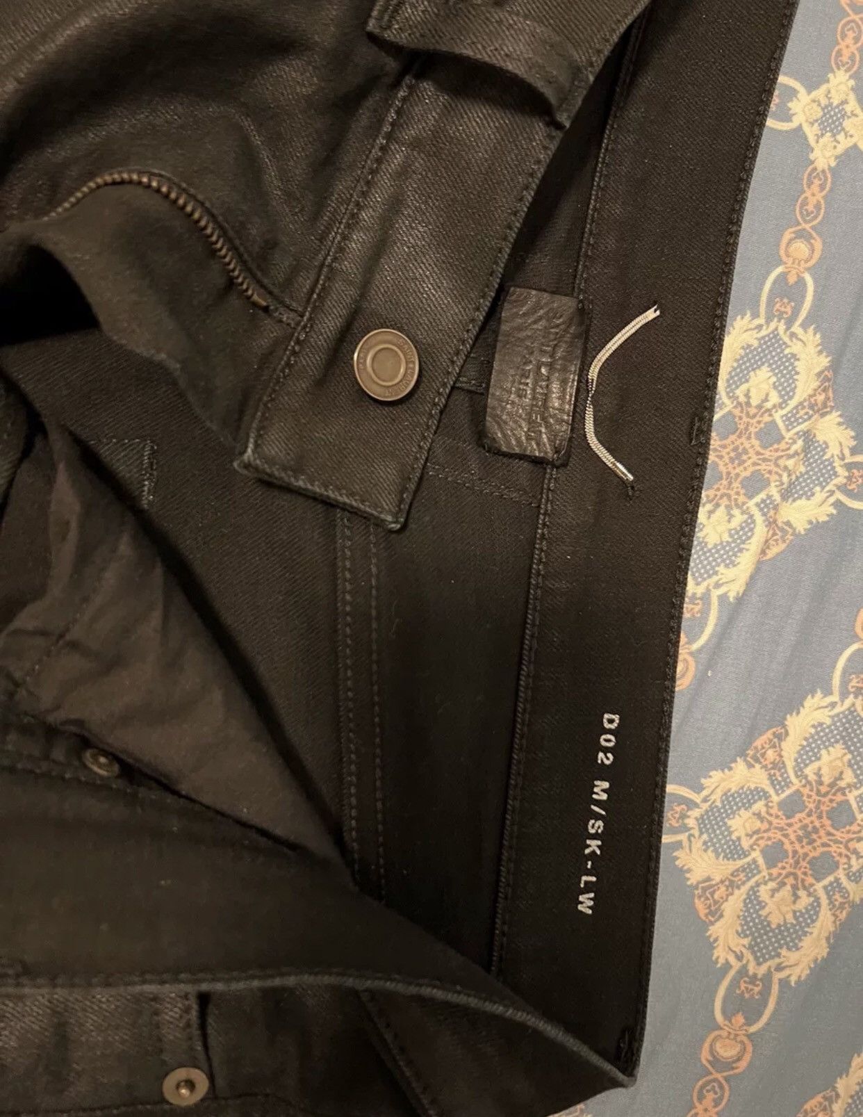 Saint Laurent Paris × Yves Saint Laurent SAINT LAURENT SLP brushed wax jeans 2409-Nextarrow Size US 29 - 4 Thumbnail