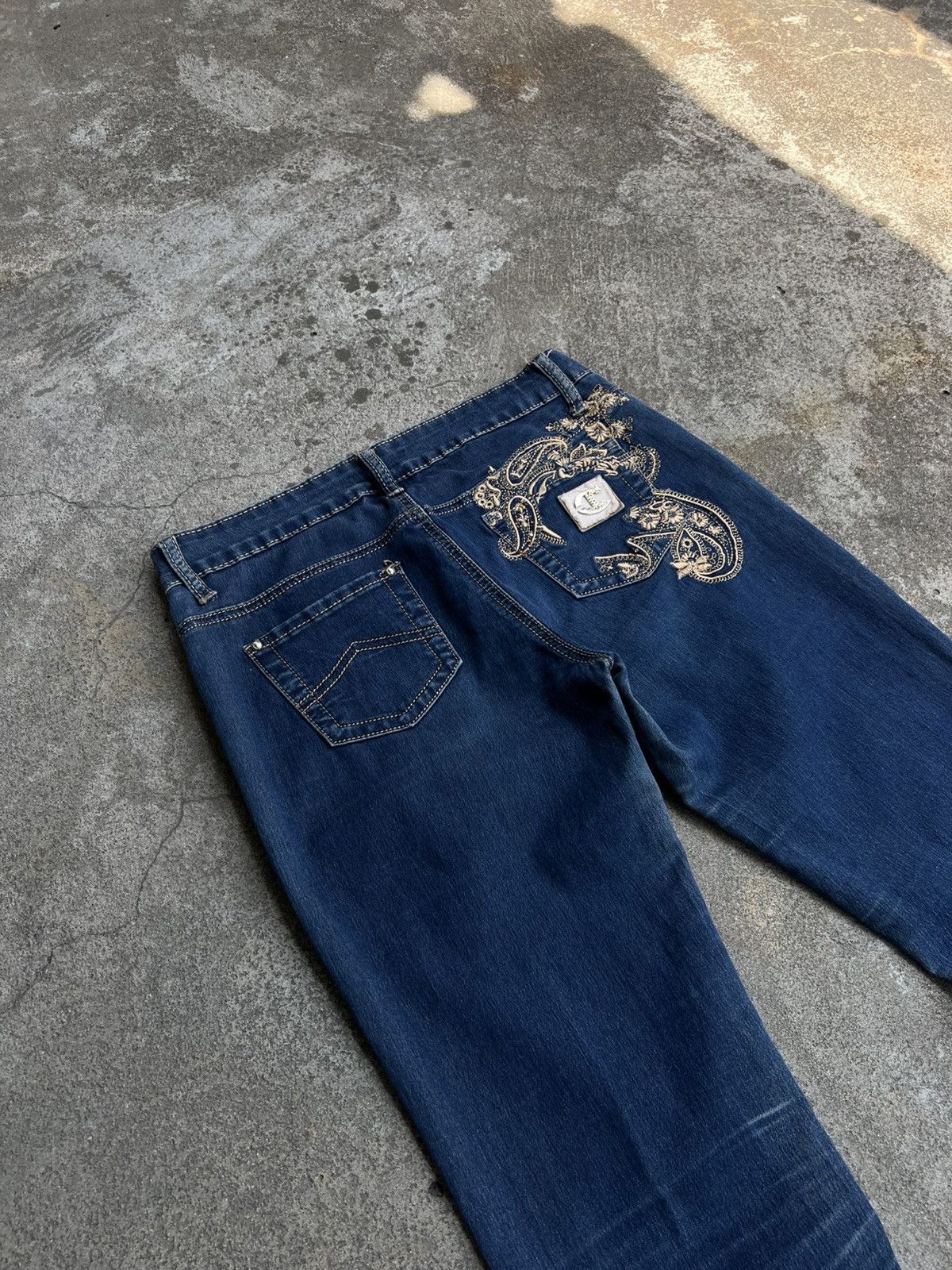 Just Cavalli Crazy Vintage Roberto Cavalli Sexy Jeans Big Logo Just y2k Size 30" / US 8 / IT 44 - 4 Thumbnail