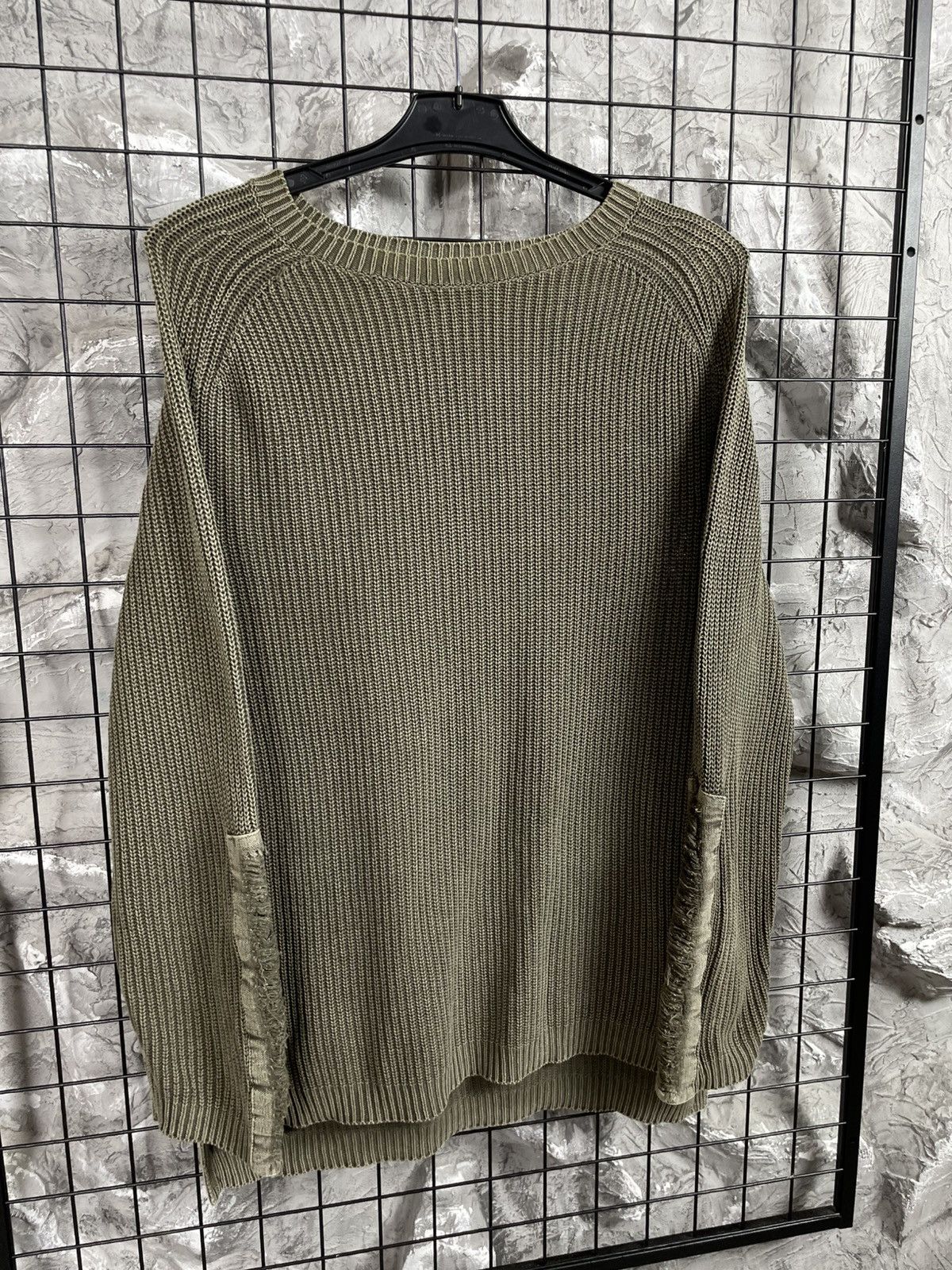 Junya Watanabe Y2K Textured Fade Distressed Sweater Military Archive Vibe Size US L / EU 52-54 / 3 - 7 Thumbnail