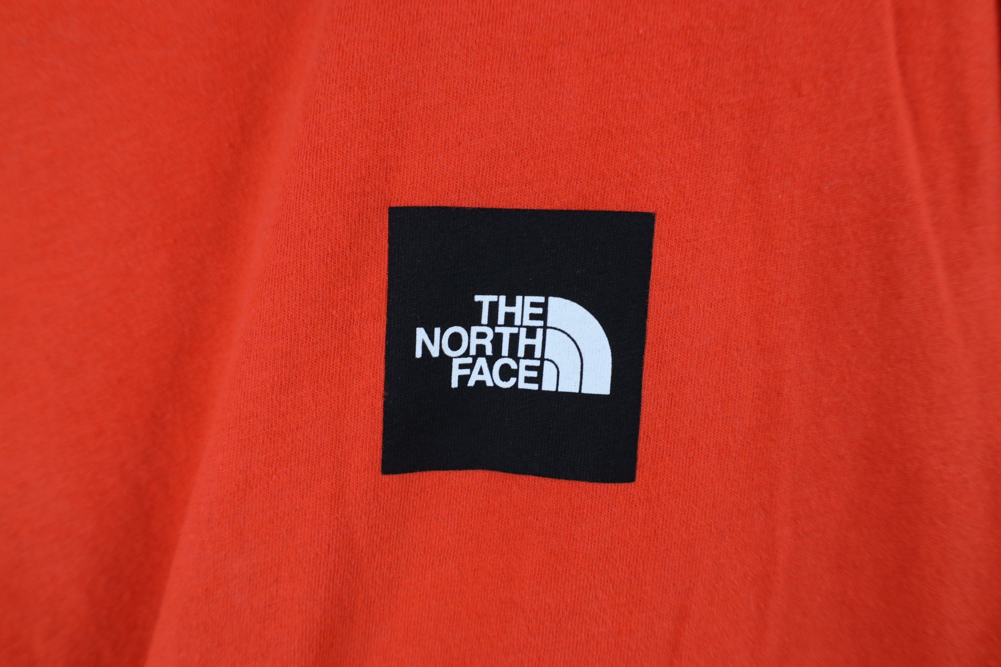 The North Face × Vintage The North Face Spell Box Logo Short Sleeve T-Shirt Orange Size US M / EU 48-50 / 2 - 4 Thumbnail