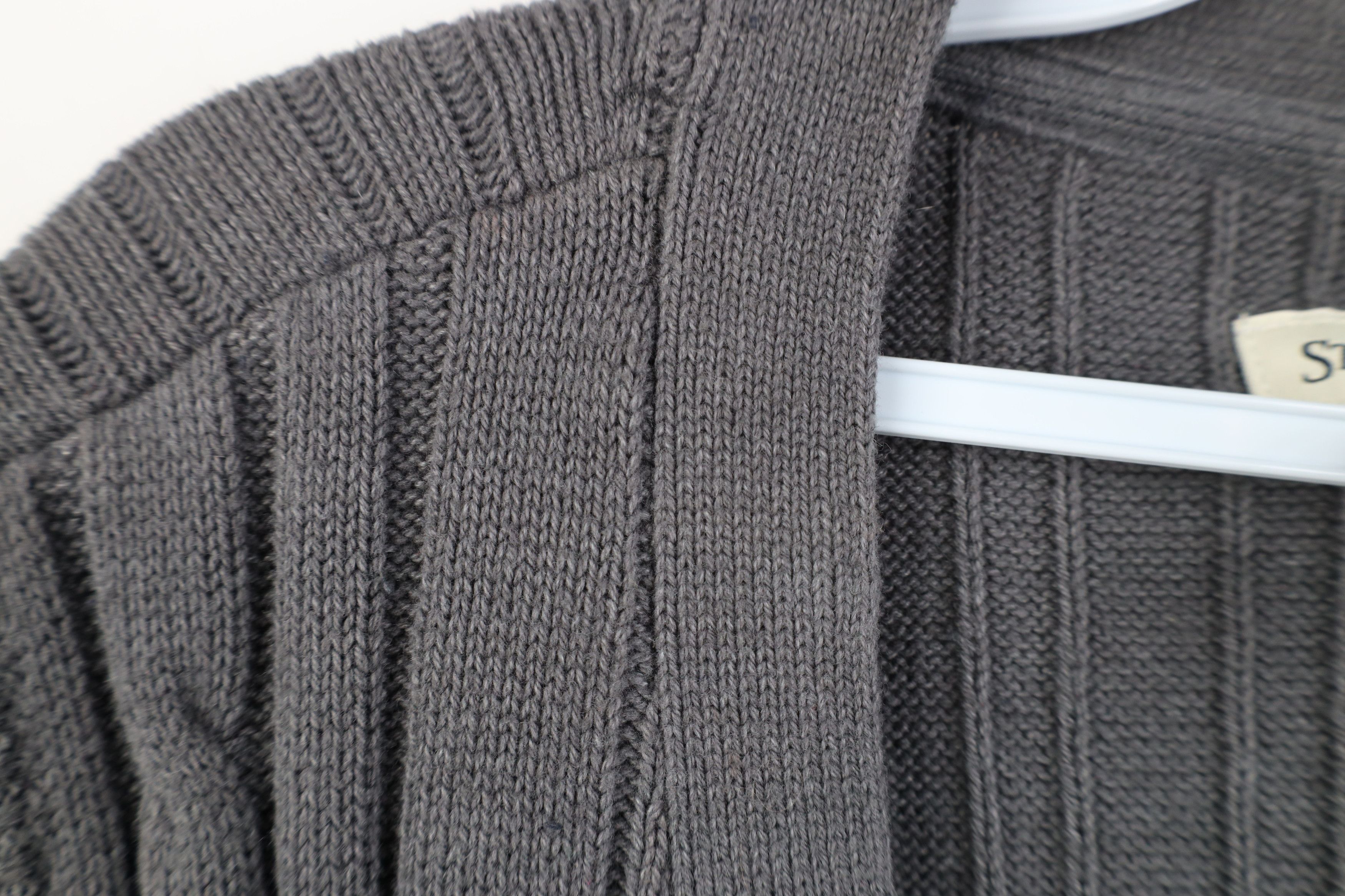 Vintage Vintage 90s Y2K Streetwear Knit Fisherman Sweater Vest Gray Size US XL / EU 56 / 4 - 9 Thumbnail