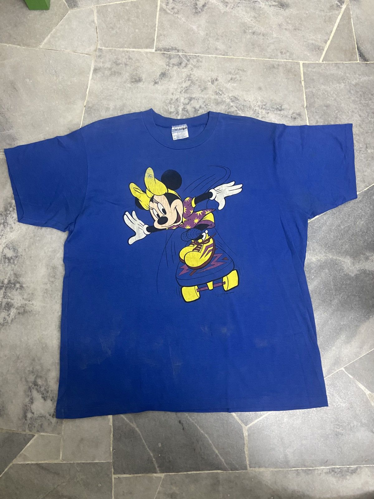 Vintage 80s Mickey Mouse Walt Disney Cartoon Tee Size US L / EU 52-54 / 3 - 4 Thumbnail