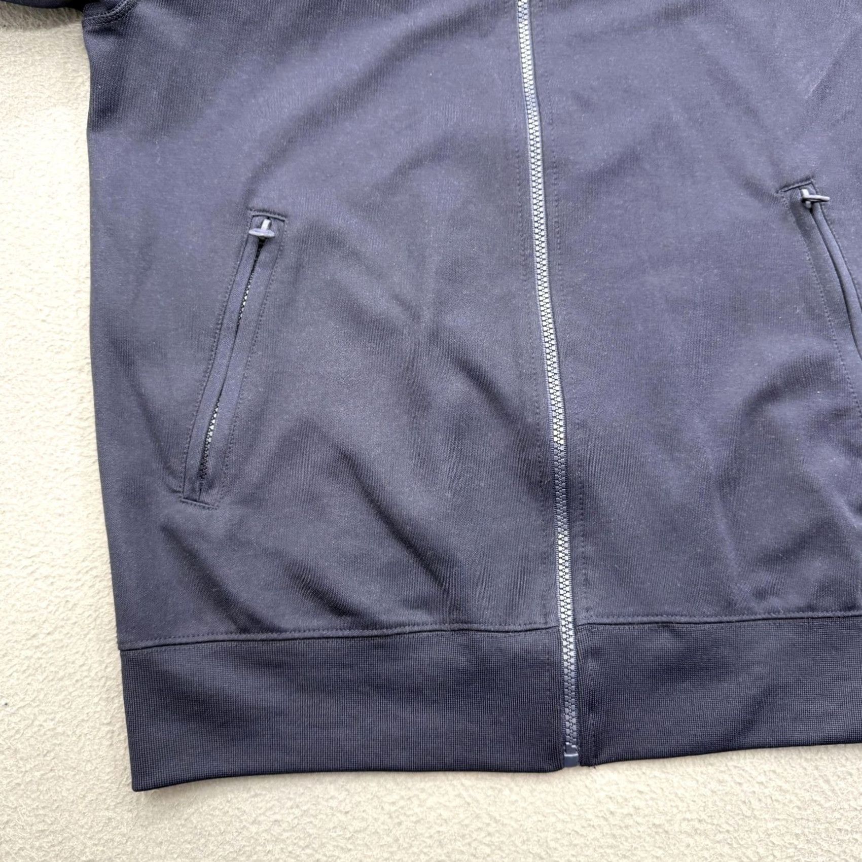 Superdry Superdry International Athletic Jacket Mens M Navy Green Full Zip Pockets Colorblock - Mens Size US M / EU 48-50 / 2 - 7 Thumbnail