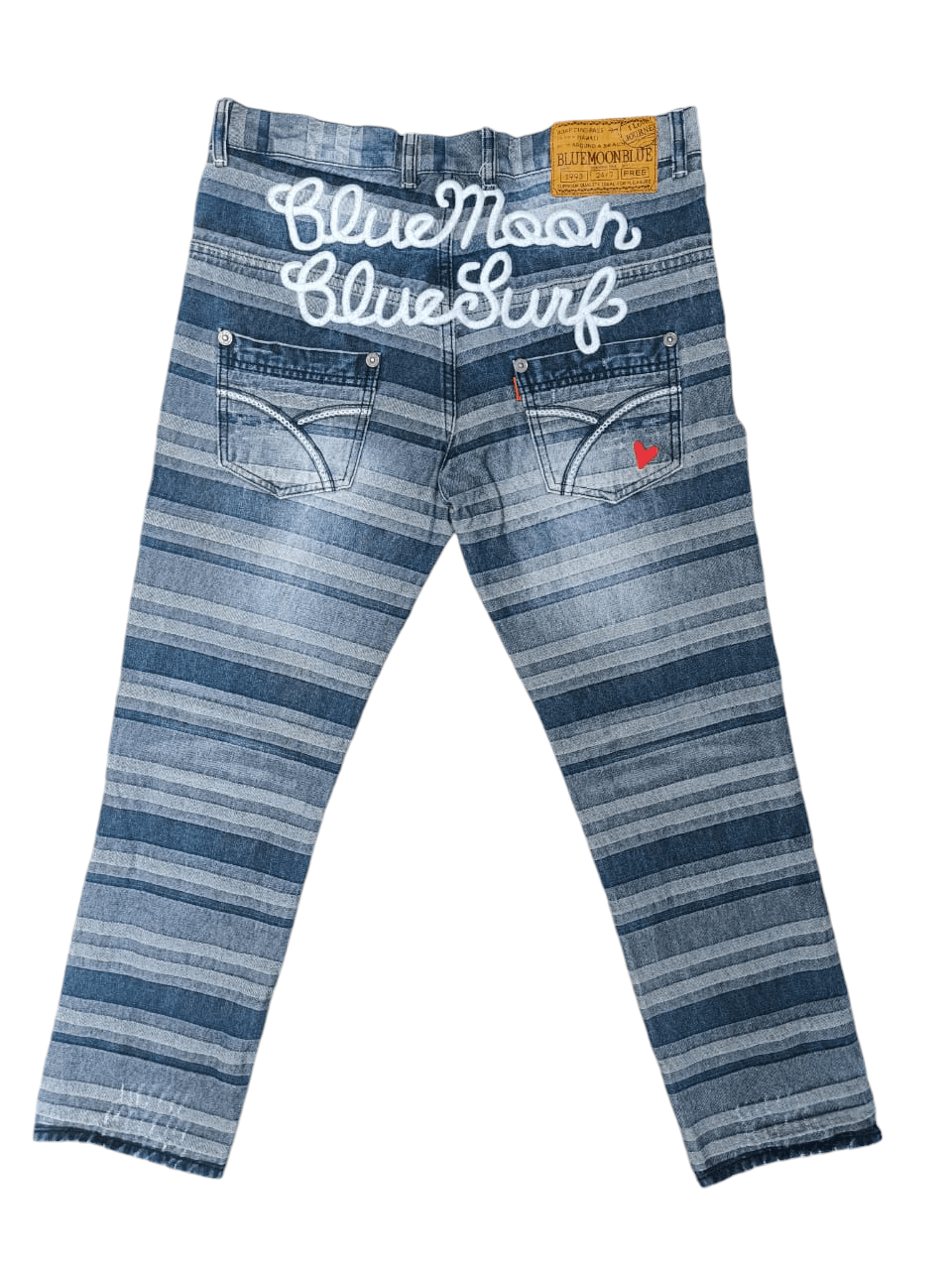 Japanese Brand × Vintage Vintage Blue Moon Blue Jeans Embroidered Hagi Denim Size 28" / US 6 / IT 42 - 2 Thumbnail
