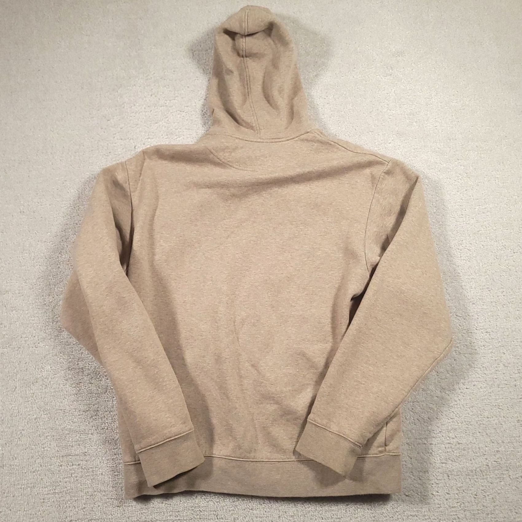 Nike Nike Beige Fleece Full Zip Hoodie Logo Hooded Pockets Long Sleeve Mens Medium Size US M / EU 48-50 / 2 - 7 Thumbnail