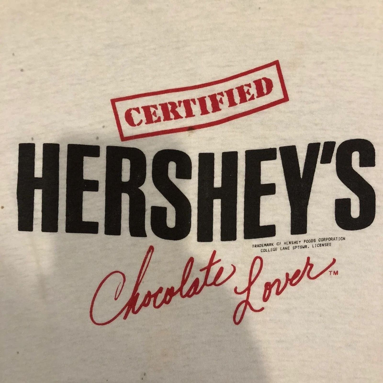Vintage Vintage 90s Hershey’s Certified Chocolate Lover Tee Size US XL / EU 56 / 4 - 2 Thumbnail