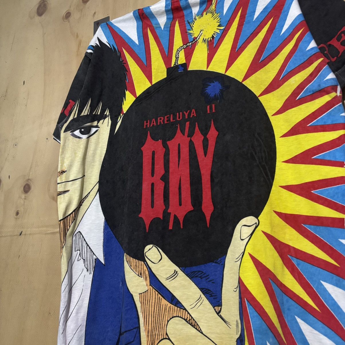 Anime ❗️RARE❗️90s Shonen Jump “Hareluya 2 Boy” Anime AOP Shirt Size US L / EU 52-54 / 3 - 4 Thumbnail