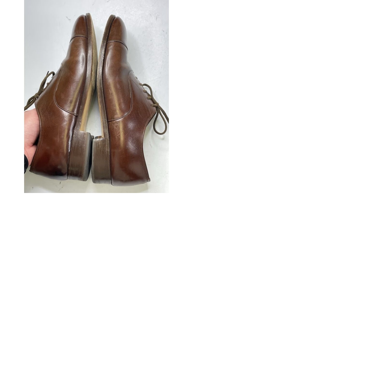 Church's Church's Mens Shoes Brown Leather Formal Oxford Size UK 10 Cap Toe Dress Shoes Mens Leather Oxford UK 10 Brown Leather Formal Cap Toe Dress Shoes Size ONE SIZE - 9 Thumbnail