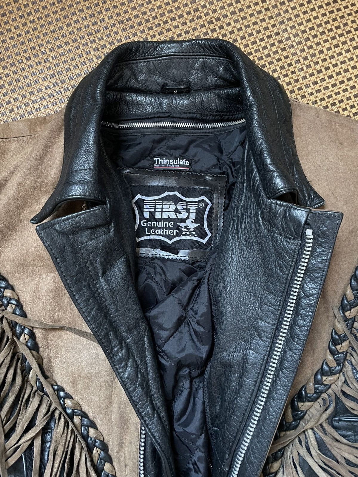 Other Vintage First Genuine Leather Fringe Western Jacket Size US M / EU 48-50 / 2 - 12 Thumbnail