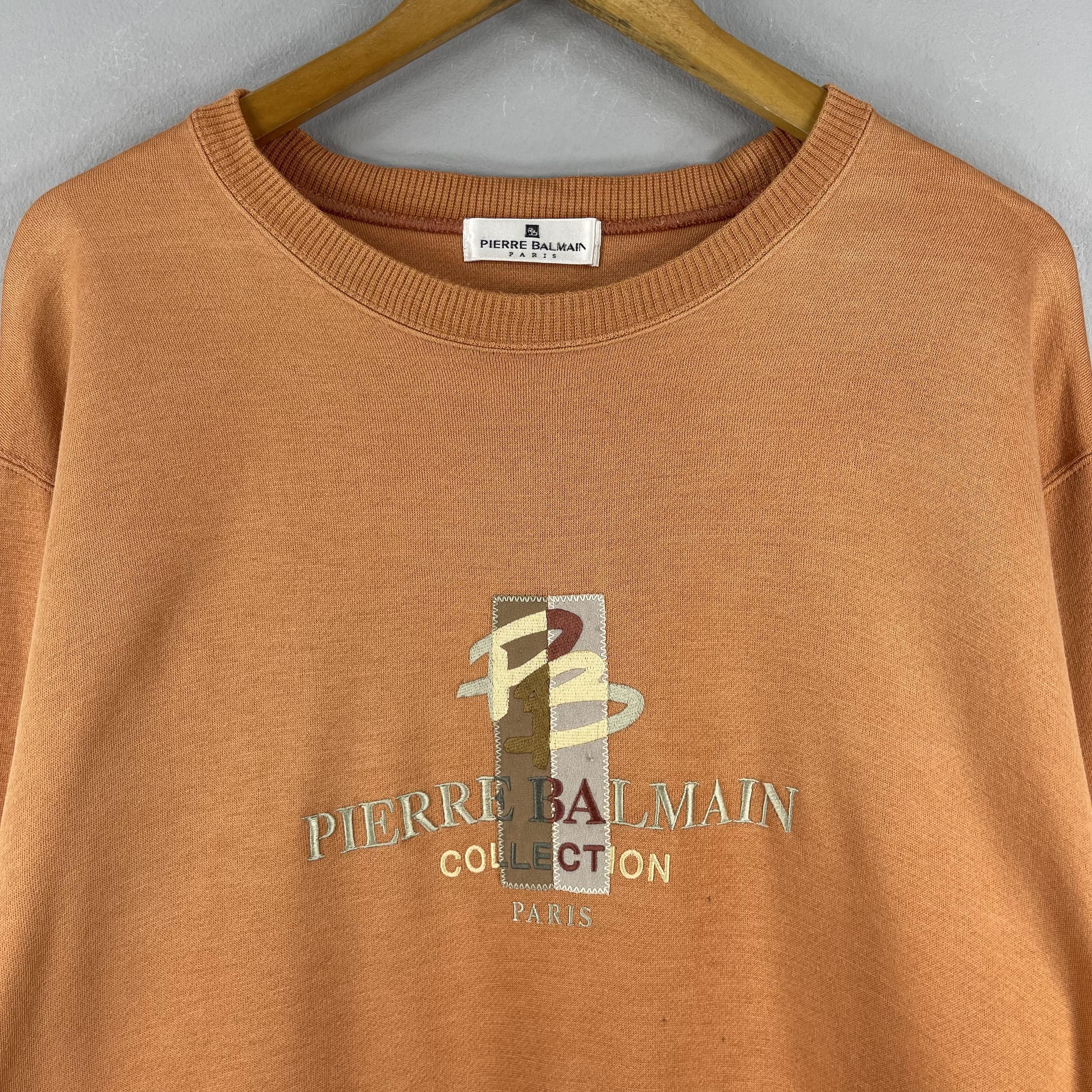 Pierre Balmain Vintage PIERRE BALMAIN Embroidery Logo Sweatshirt Size US L / EU 52-54 / 3 - 2 Thumbnail