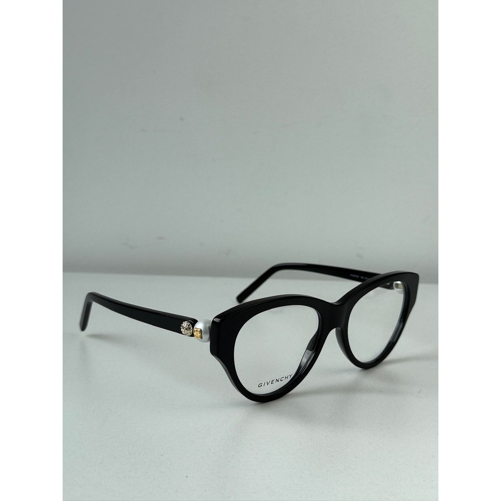 Givenchy NEW Givenchy GV50048I Cat Eye Pearl Black Crystal Frames Size ONE SIZE - 5 Thumbnail