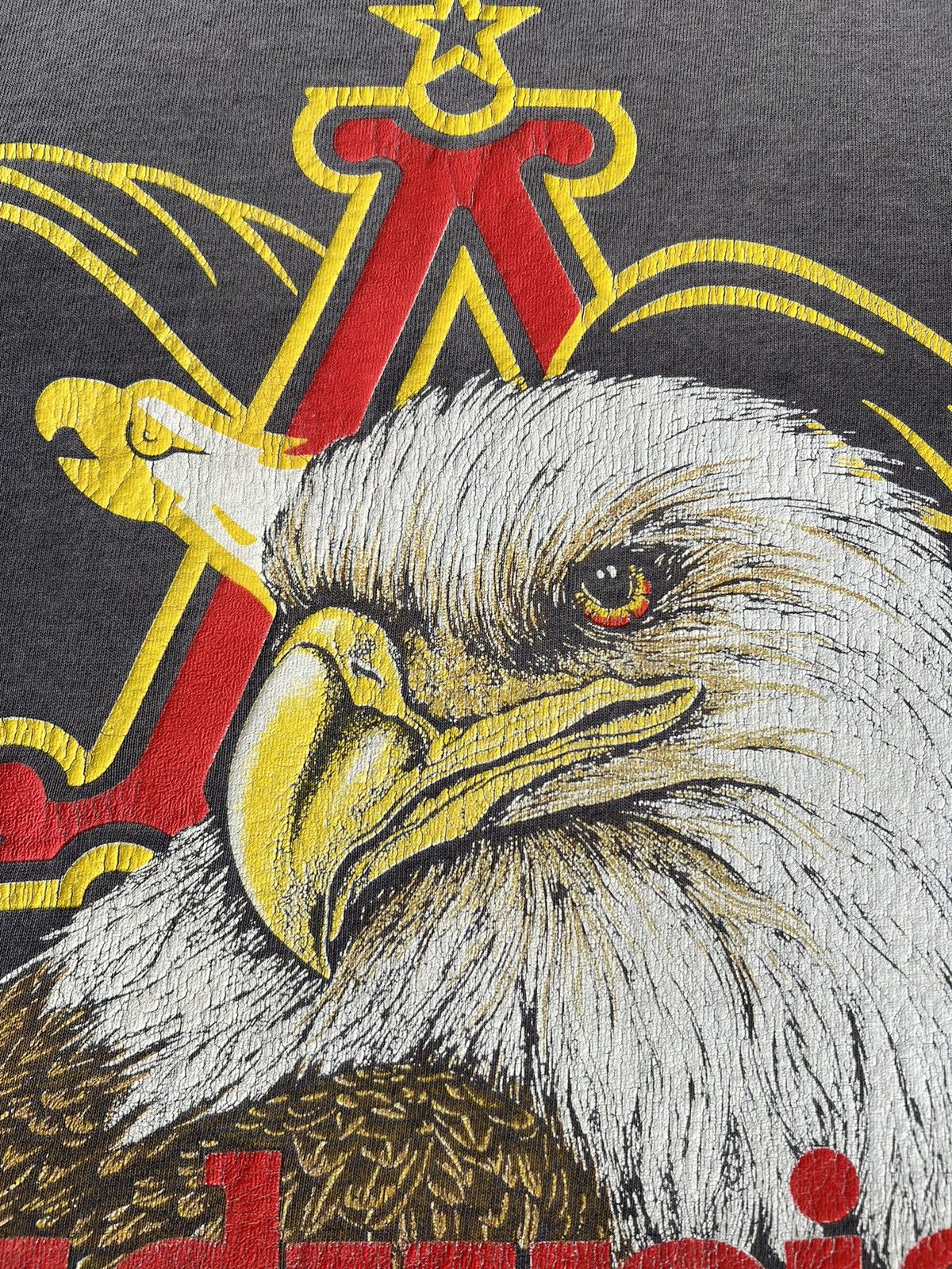 Budweiser Vintage 1988 Budweiser Beer Graphic 80s Faded Black T-shirt Size US M / EU 48-50 / 2 - 4 Thumbnail