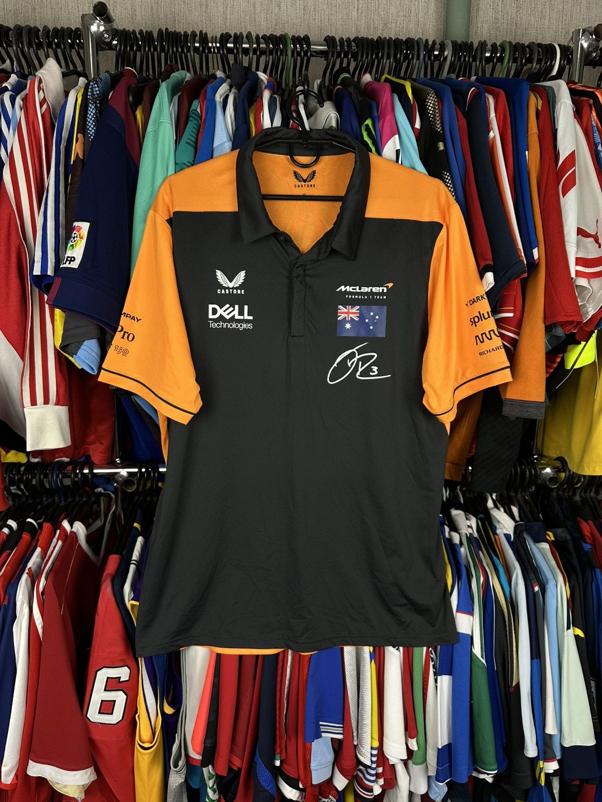 Castore McLaren Formula 1 Team Shirt F1 Racing Ricciardo 3 Jersey Size US XL / EU 56 / 4 - 1 Thumbnail