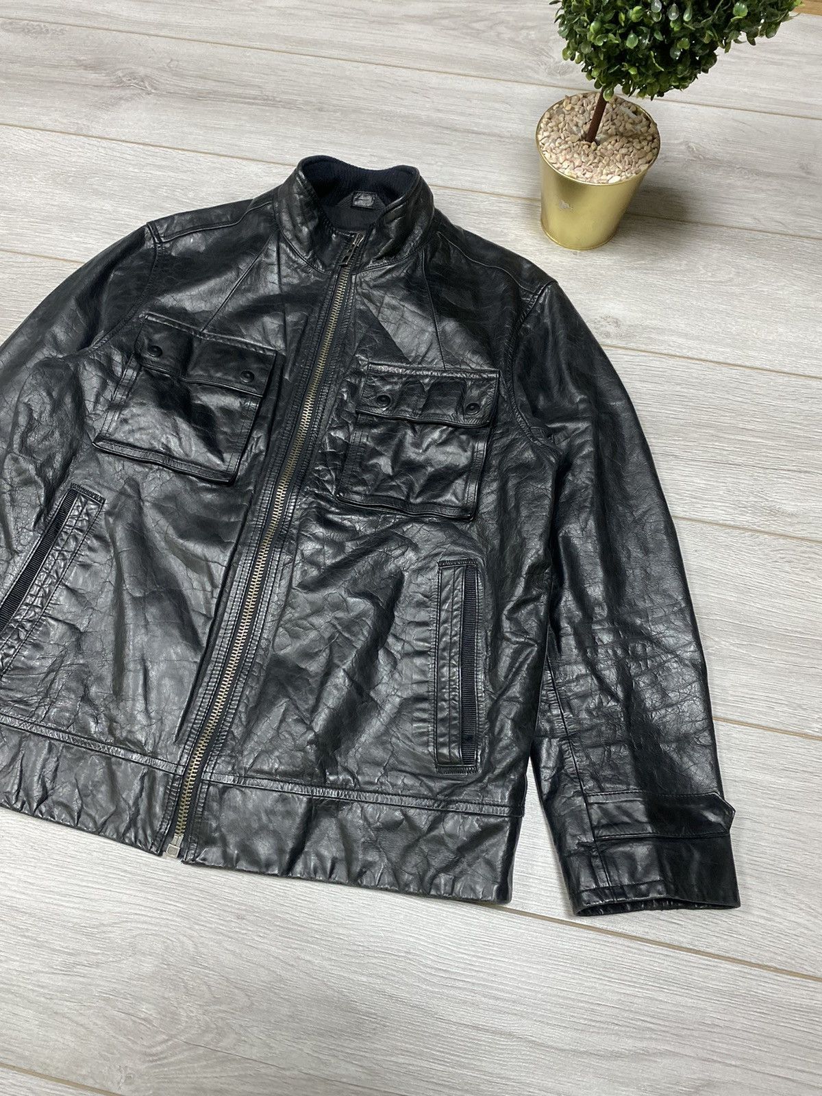 Gap GAP vintage leather jacket zip up Size US L / EU 52-54 / 3 - 2 Thumbnail