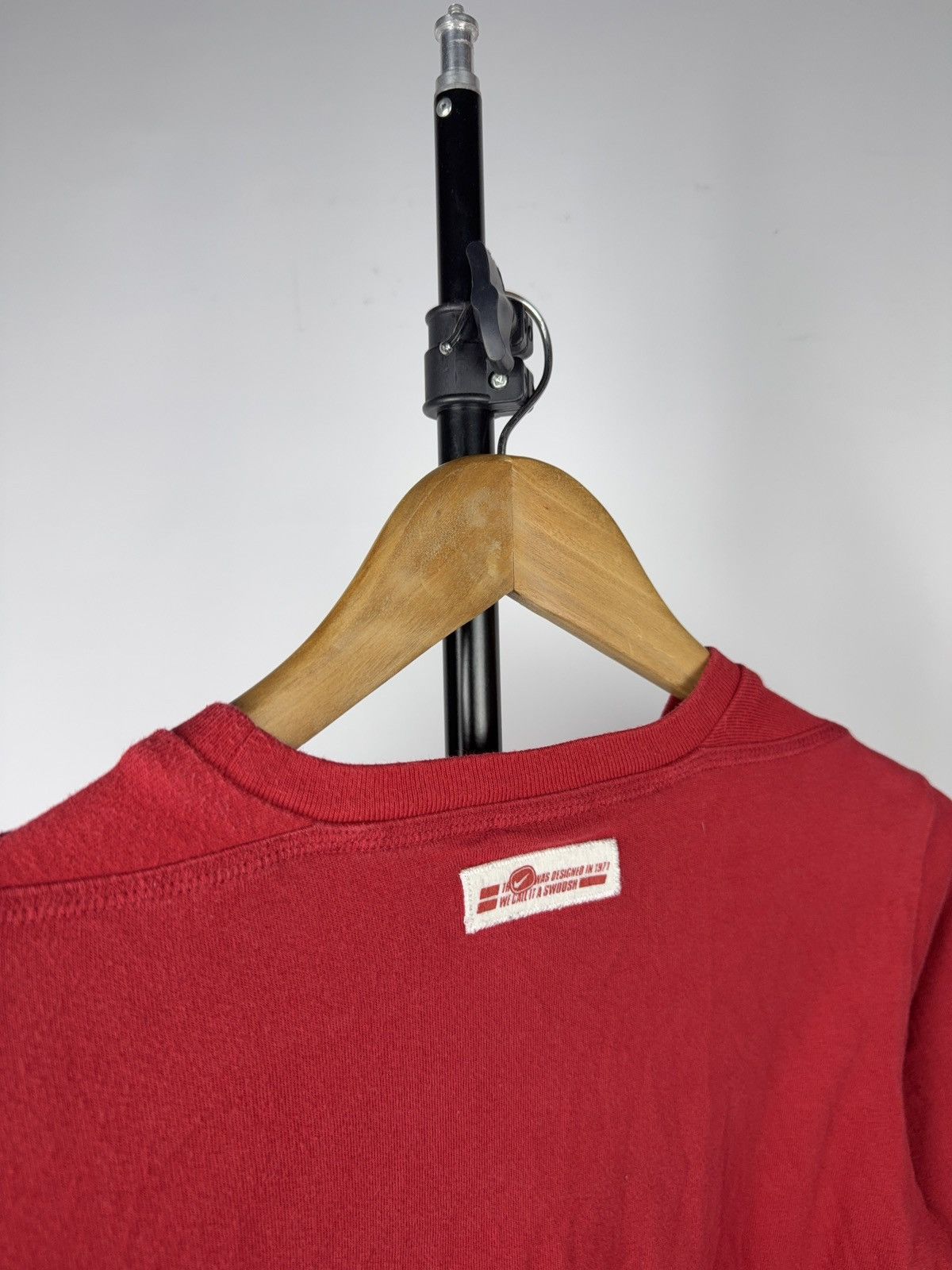 Nike Vintage 00s Nike Just Do It Women’s Red Long Sleeve Top Size XS / US 0-2 / IT 36-38 - 11 Thumbnail