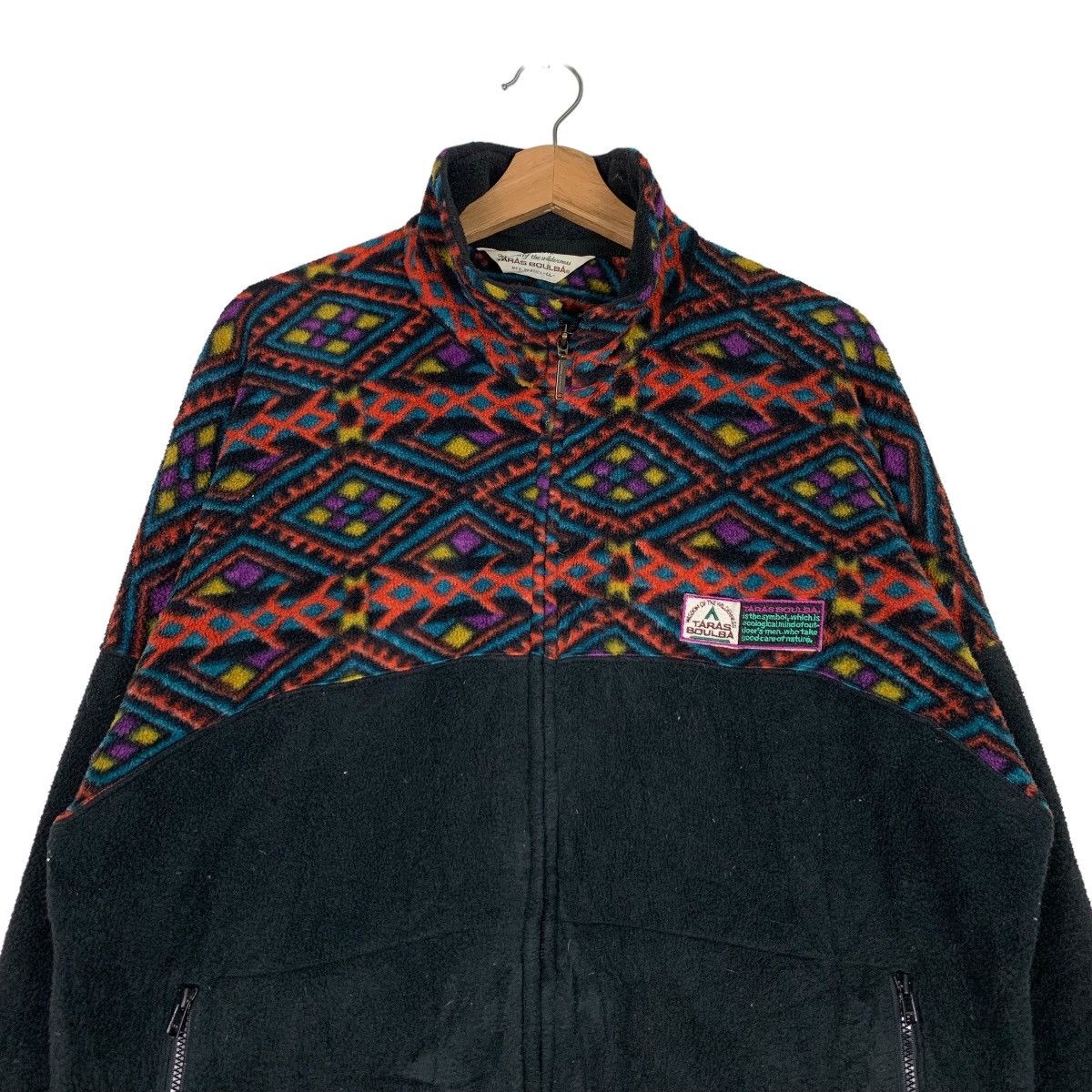 Japanese Brand TARAS BOULBA Polartec Motif Design Fleece Jacket #0433-C20 Size US L / EU 52-54 / 3 - 2 Thumbnail