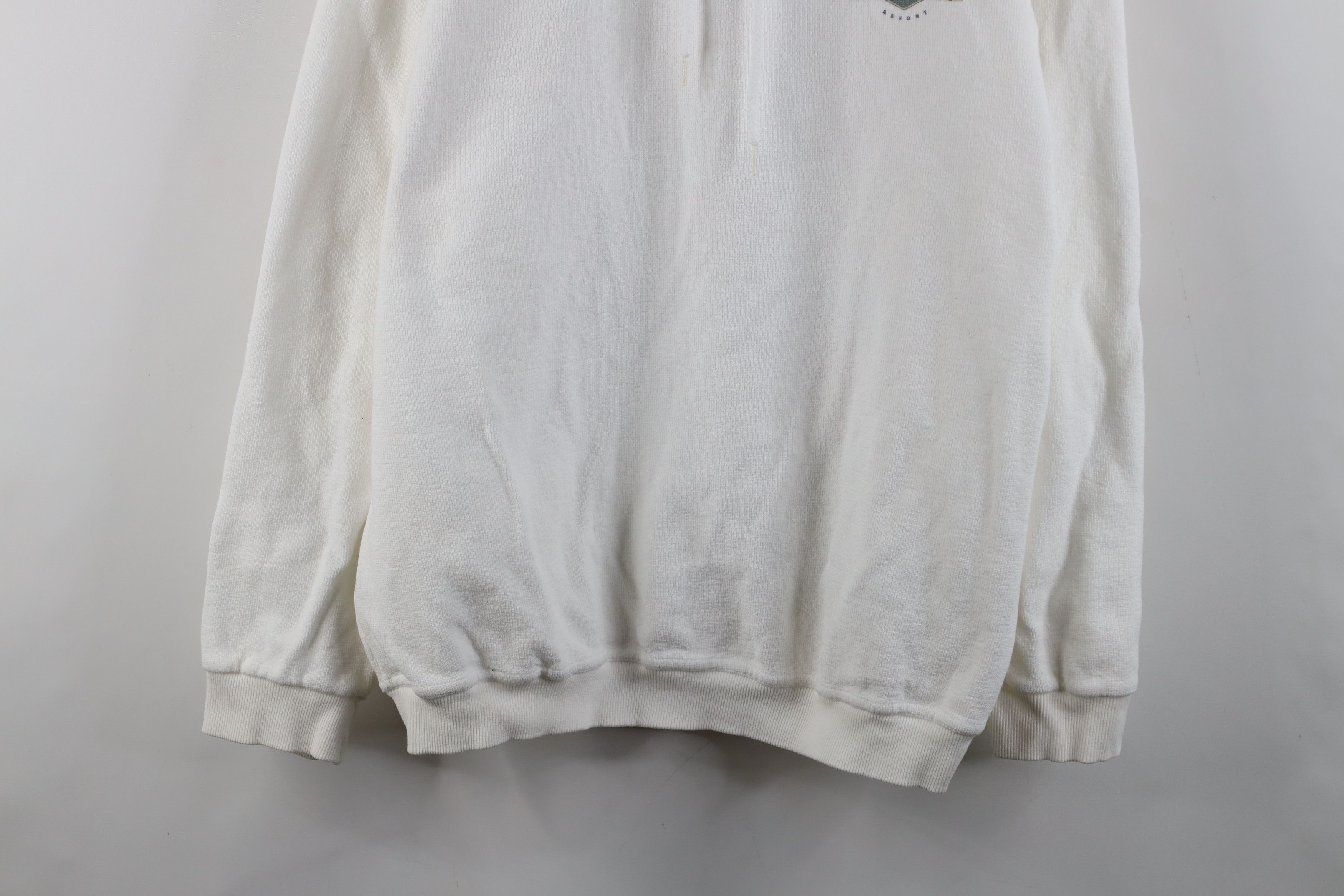 Vintage Vintage 90s Streetwear Charlevoix Michigan Henley Sweater Size US XL / EU 56 / 4 - 3 Thumbnail