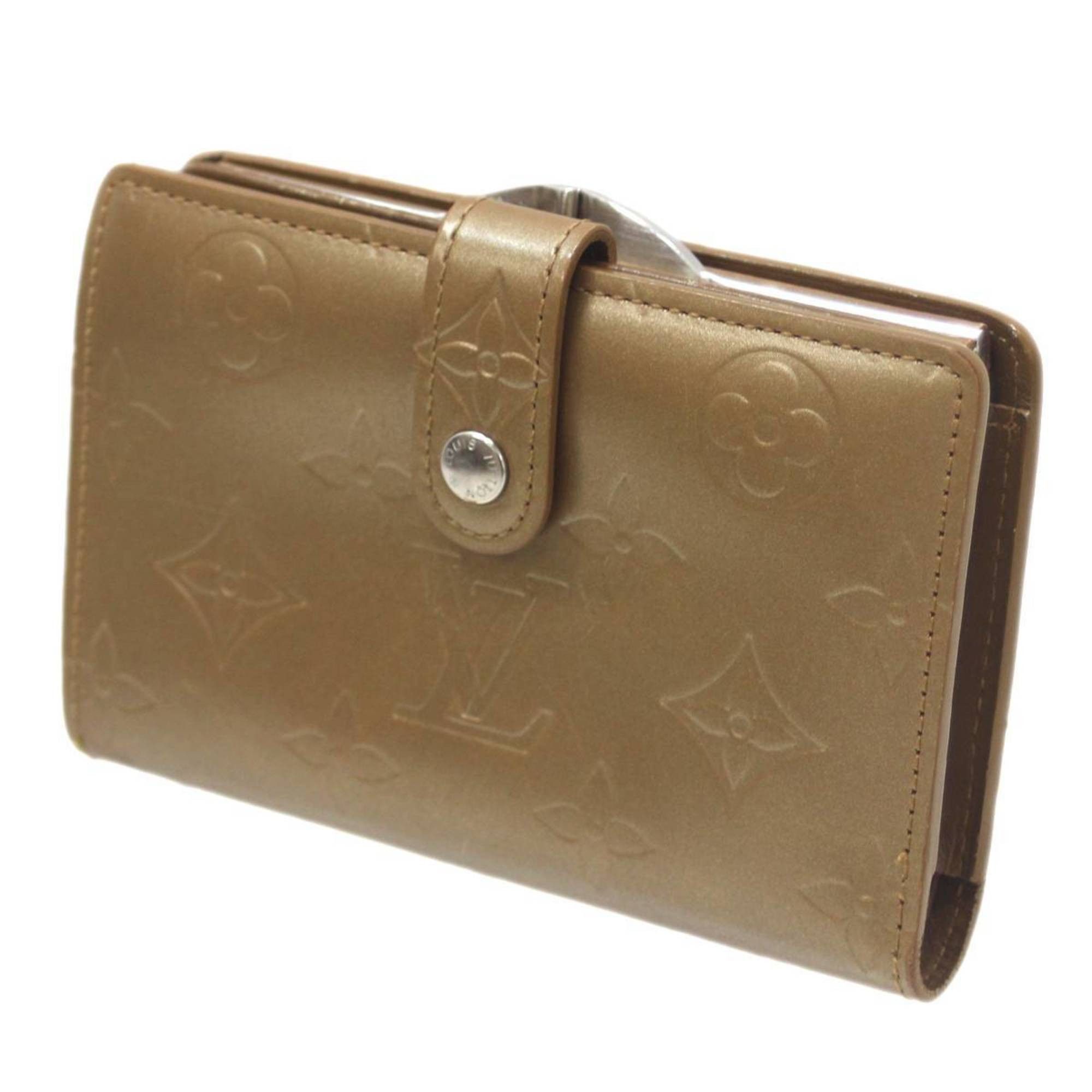 image of Louis Vuitton Portefeuil Viennois Monogram Matte Ambre M65157 Mi1008, Women's