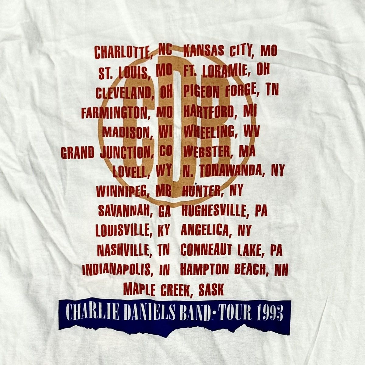 Band Tees × Vintage VINTAGE 1993 CHARLIE DANIELS BAND TEE! Size US XL / EU 56 / 4 - 8 Thumbnail